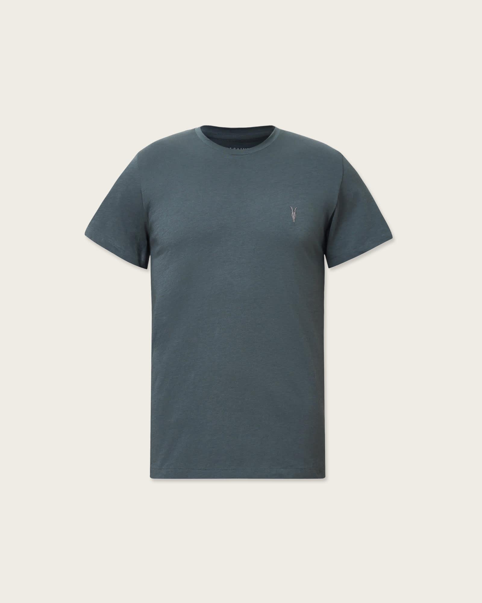 Tonic Crew Neck Slim Ramskull T-Shirt SUNIL BLUE | ALLSAINTS US Product Image