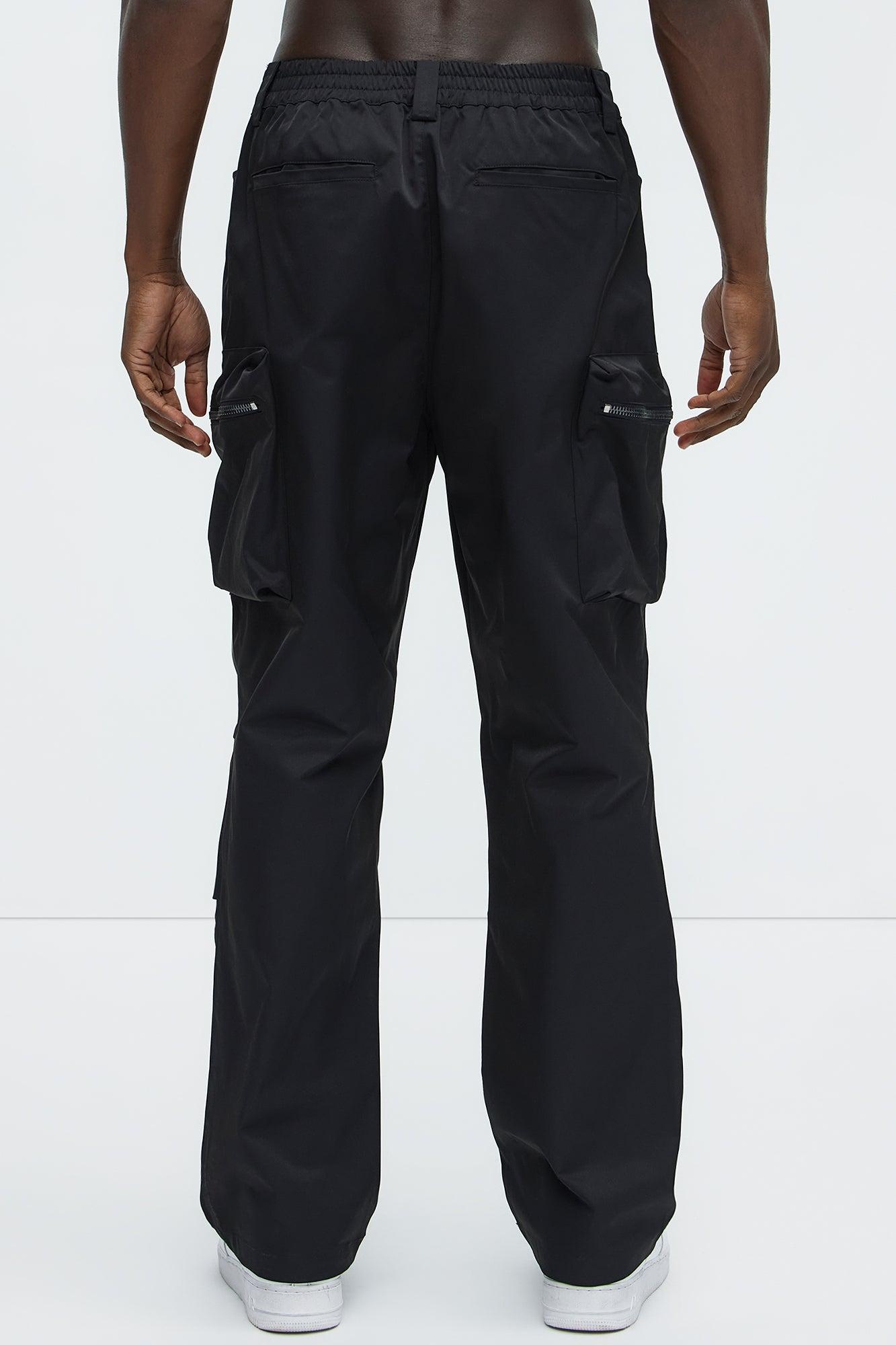 Kai Tech Straight Cargo Pants - Black Product Image