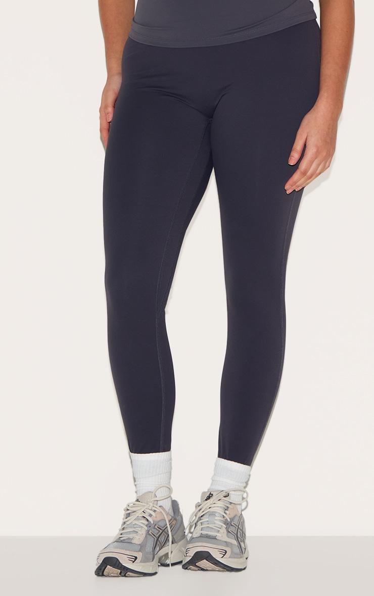 Dark Charcoal Ultimate Sculpt High Waist Gym Leggings Product Image