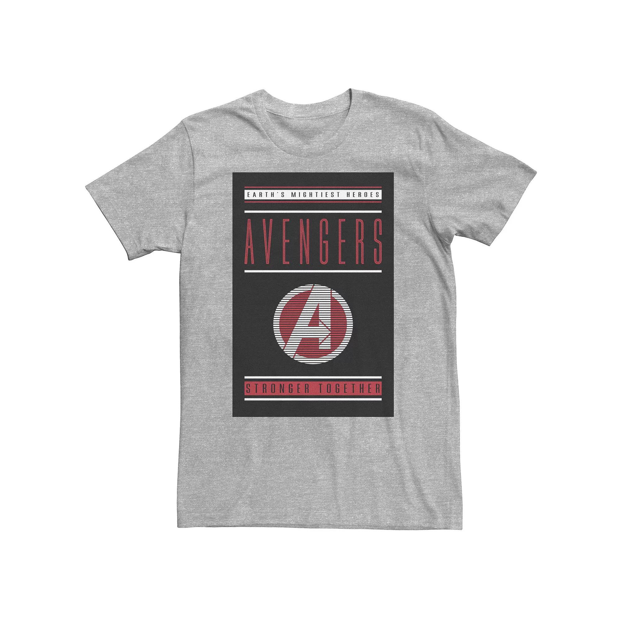 Big & Tall Marvel Avengers Endgame Stronger Together Tee, Men's, Size: 4XL, Athletic Grey Product Image