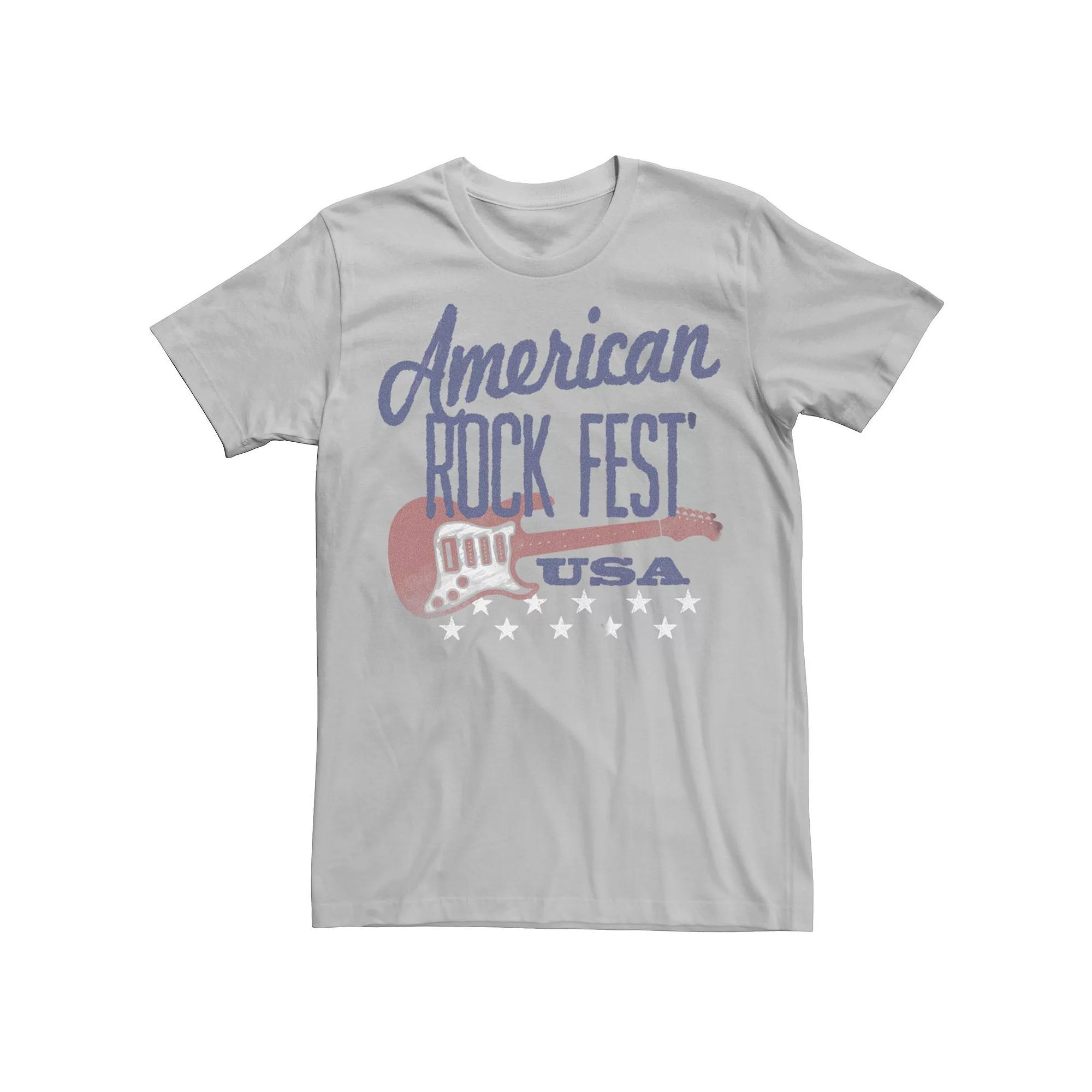 Men's American Rock Fest USA Guitar Stars Graphic Tee,  Product Image