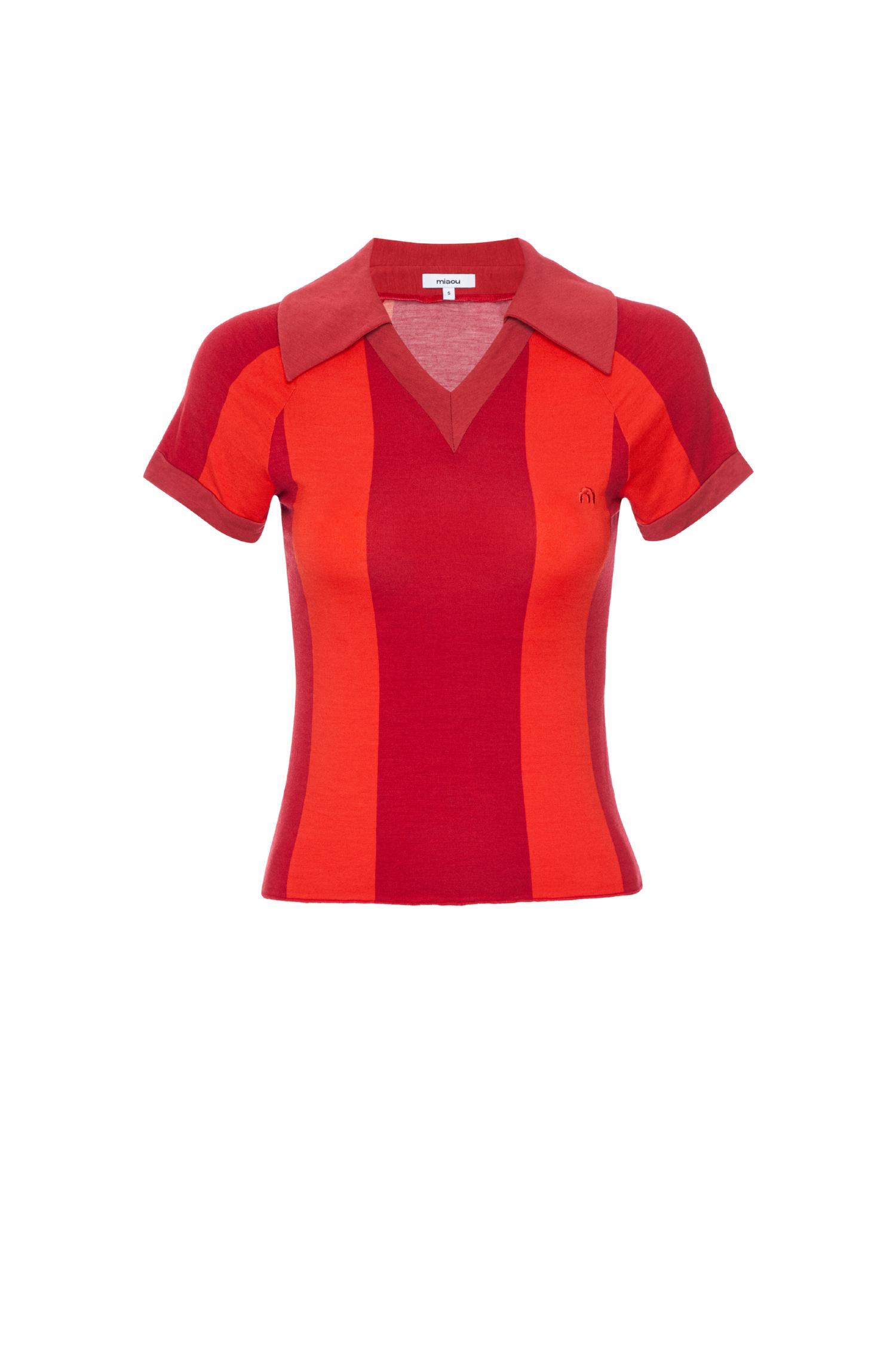 MEL TOP - RED STRIPE Product Image
