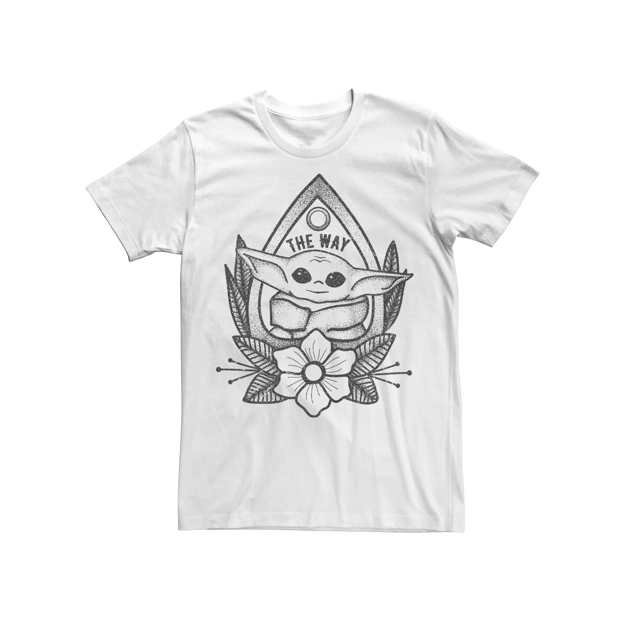 Men's Star Wars The Child Line Art Floral Tee,  Product Image