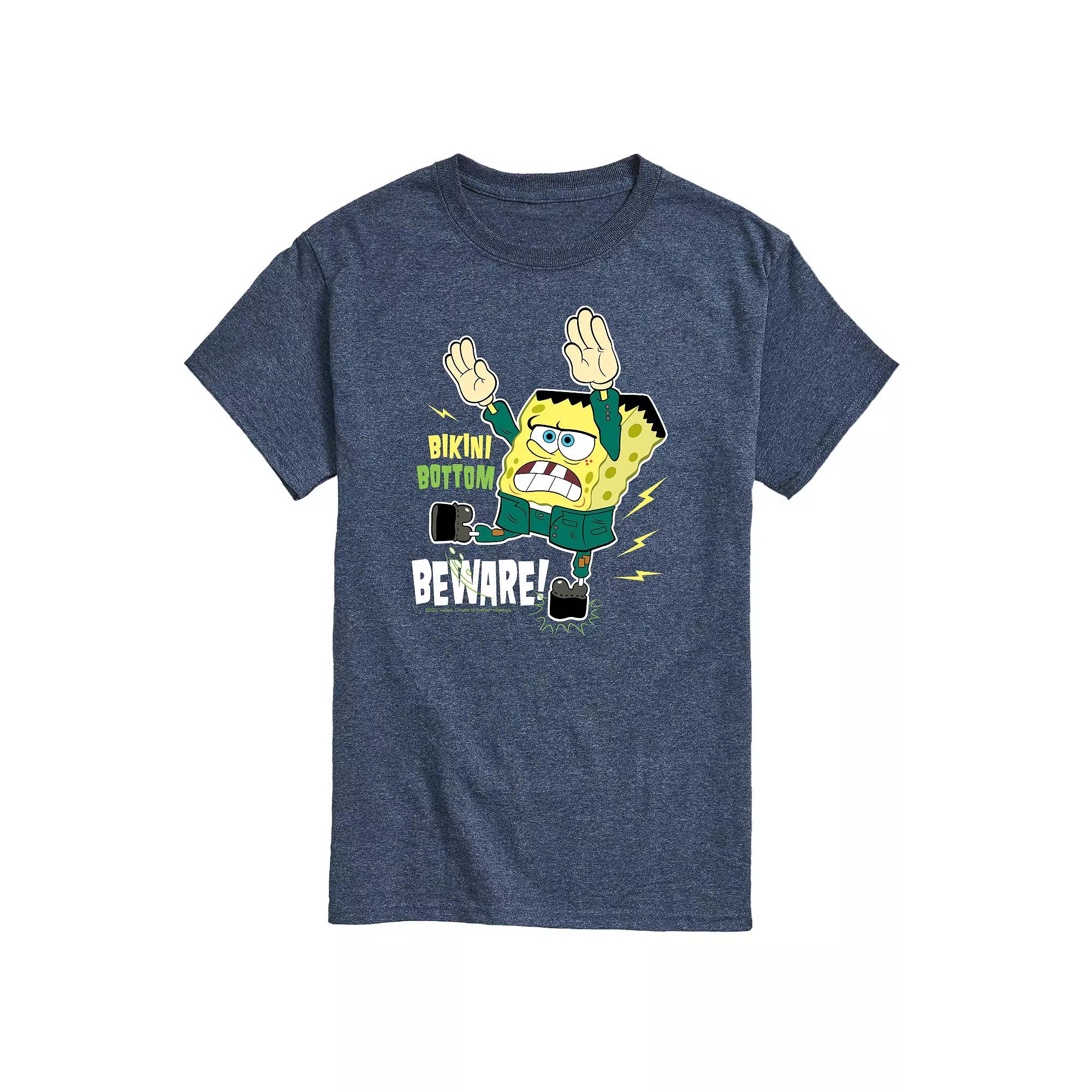 Men's SpongeBob SquarePants Bikini Bottom Beware Tee,  Product Image
