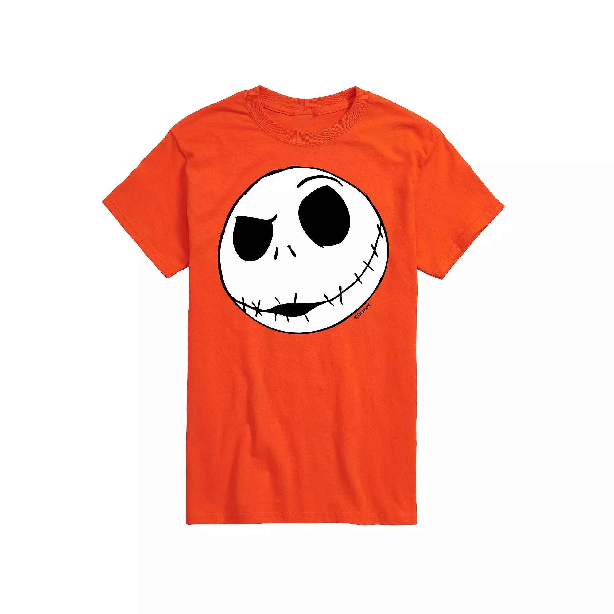 Disney's The Nightmare Before Christmas Jack Skellington Men's Face Graphic Tee,  Product Image