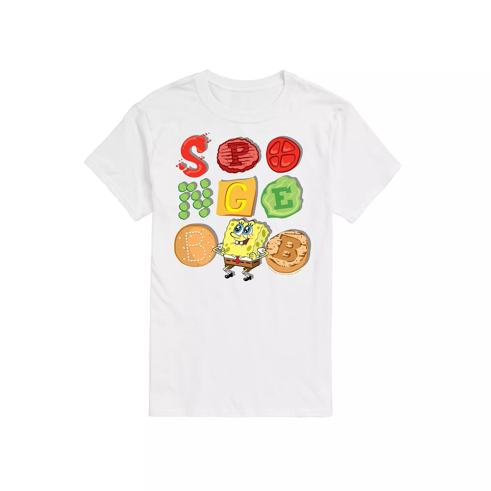 Big & Tall SpongeBob SquarePants Krabby Patty Contents Graphic Tee, Men's,  Product Image