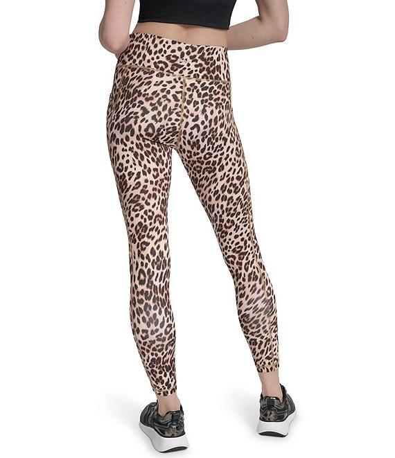 DKNY by Donna Karan Sport Cheetah Print Elevate Interlock High Waist 7/8 Printed Fitness Leggings Product Image