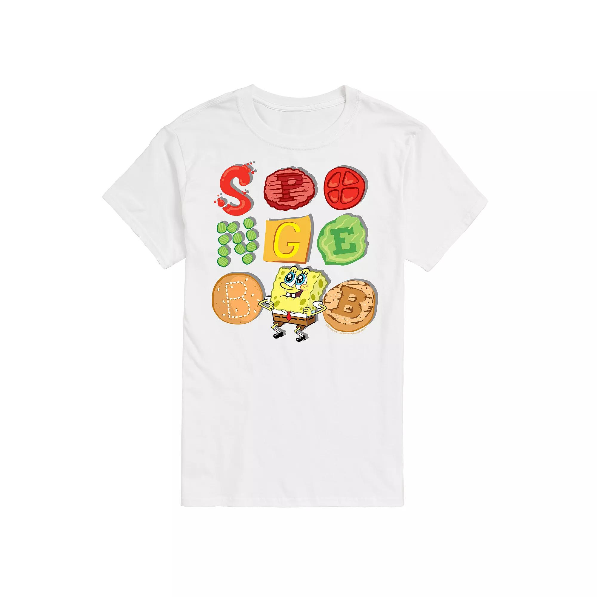 Big & Tall SpongeBob SquarePants Krabby Patty Contents Graphic Tee, Men's,  Product Image