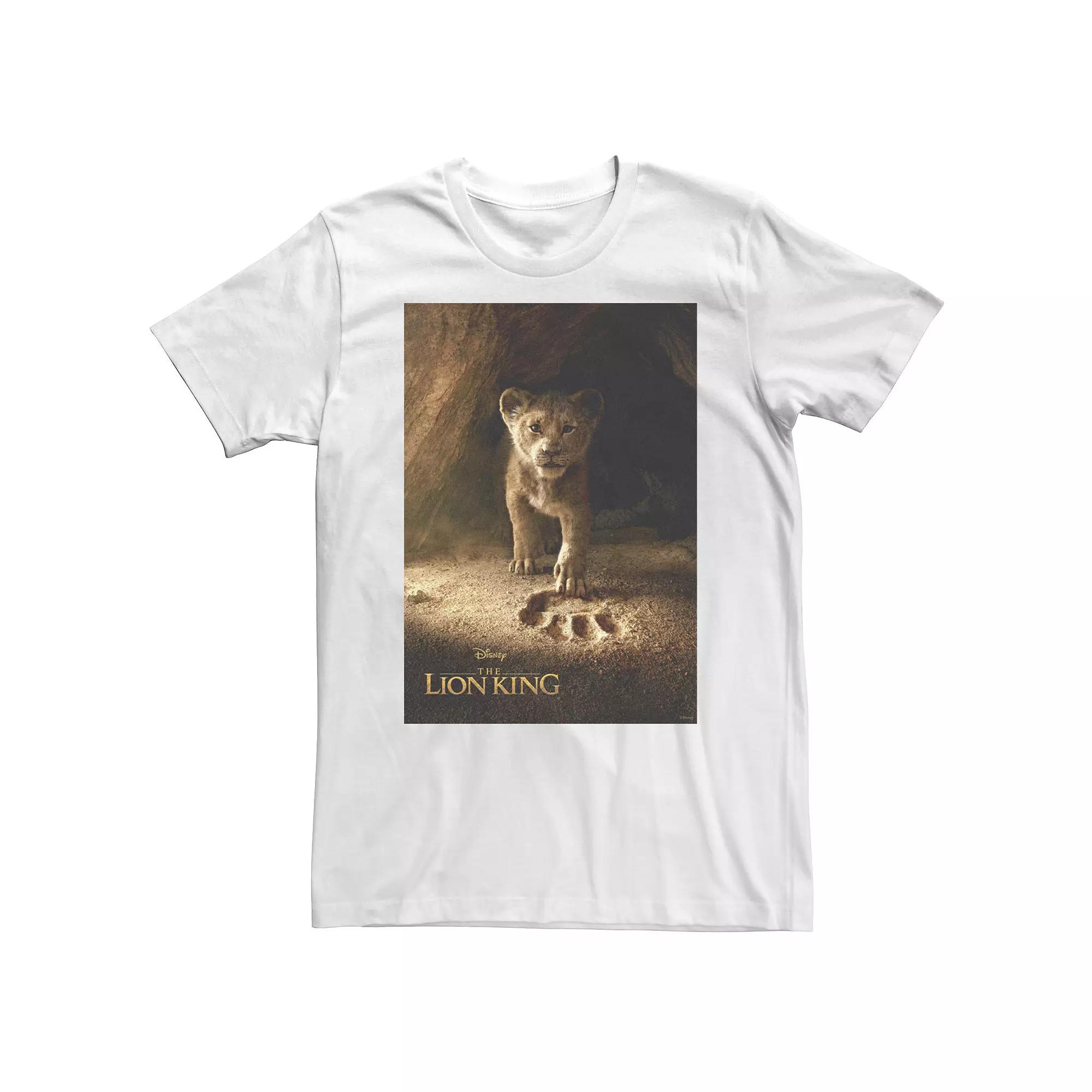 Big & Tall Disney The Lion King Simba Paw Live Action Movie Poster C4 Tee, Men's,  Product Image
