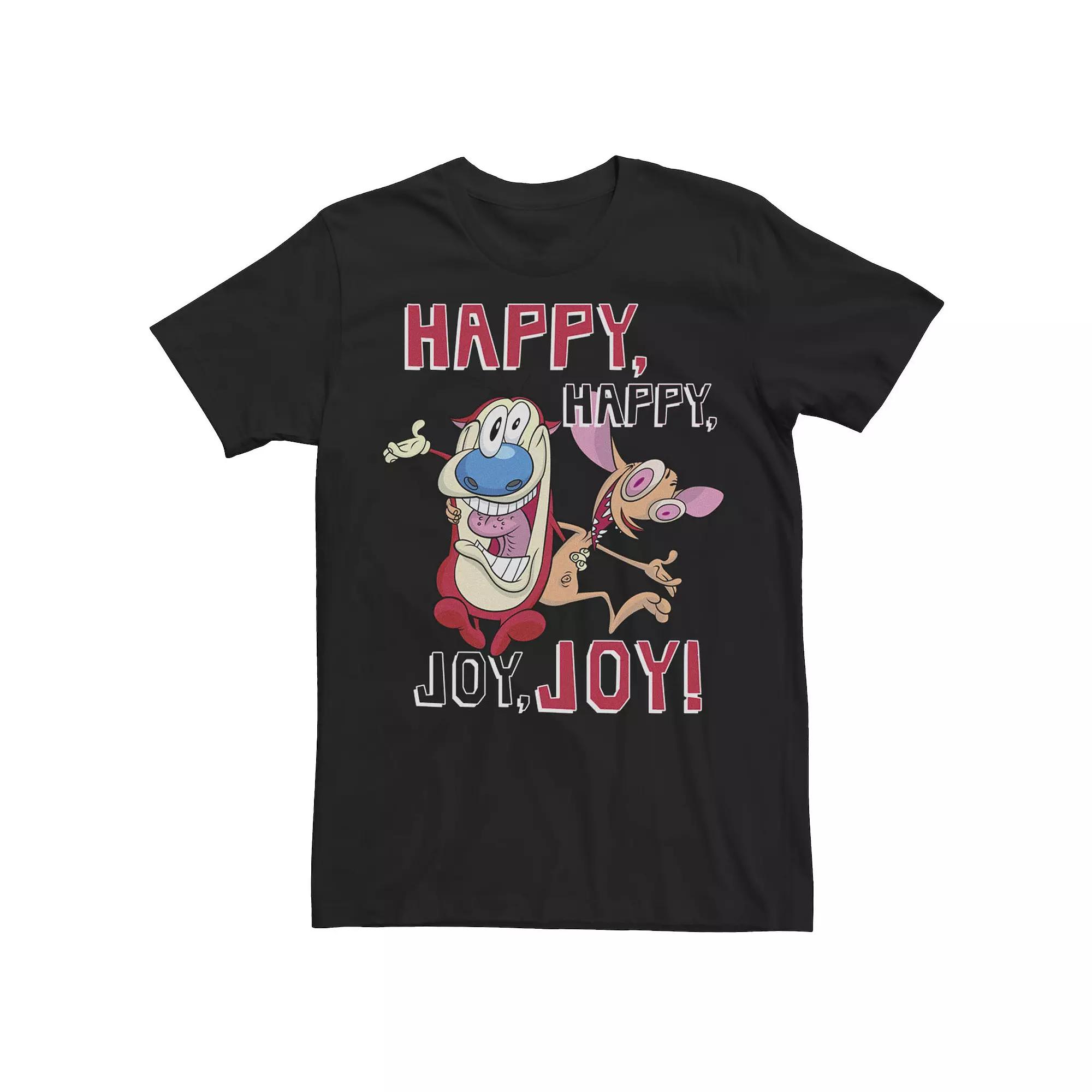 Men's Ren & Stimpy Happy Happy Joy Joy Tee,  Product Image
