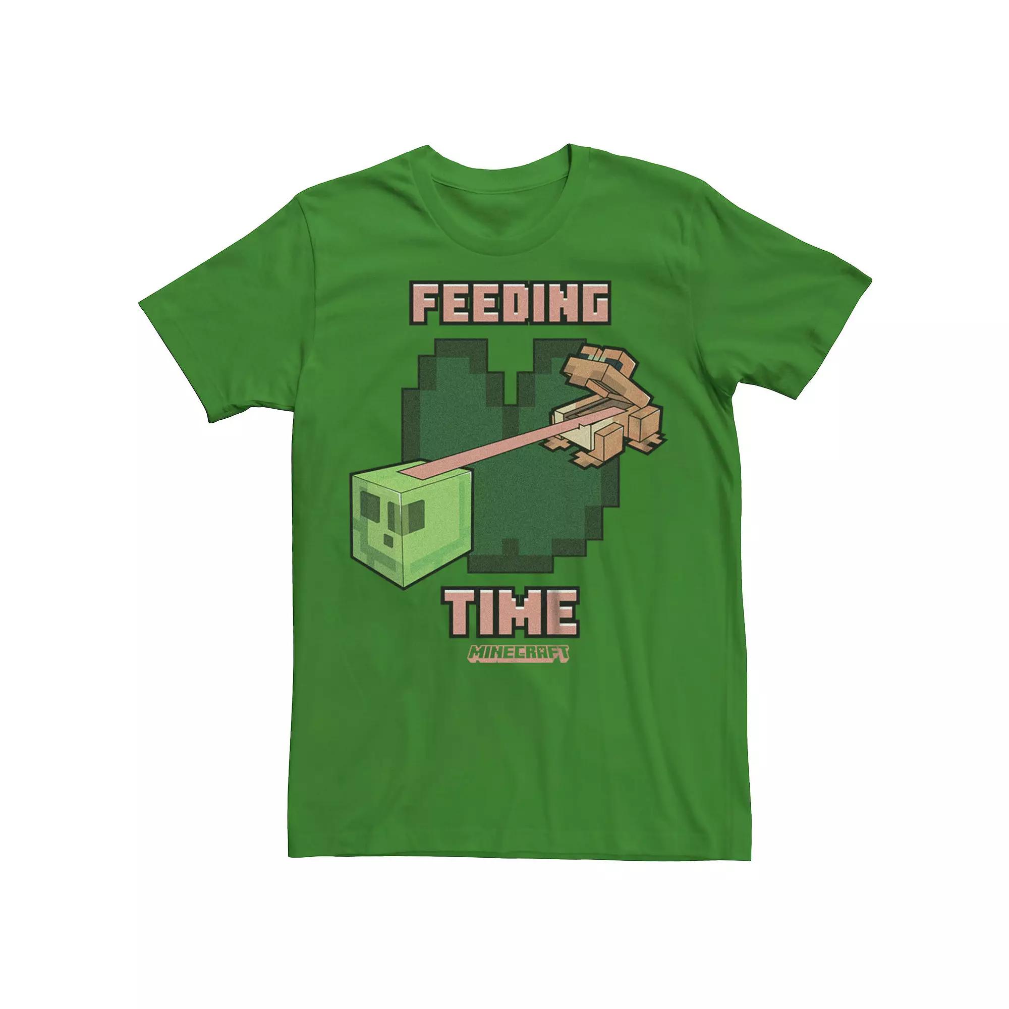 Men's Minecraft Frog Feeding Time Graphic Tee,  Product Image