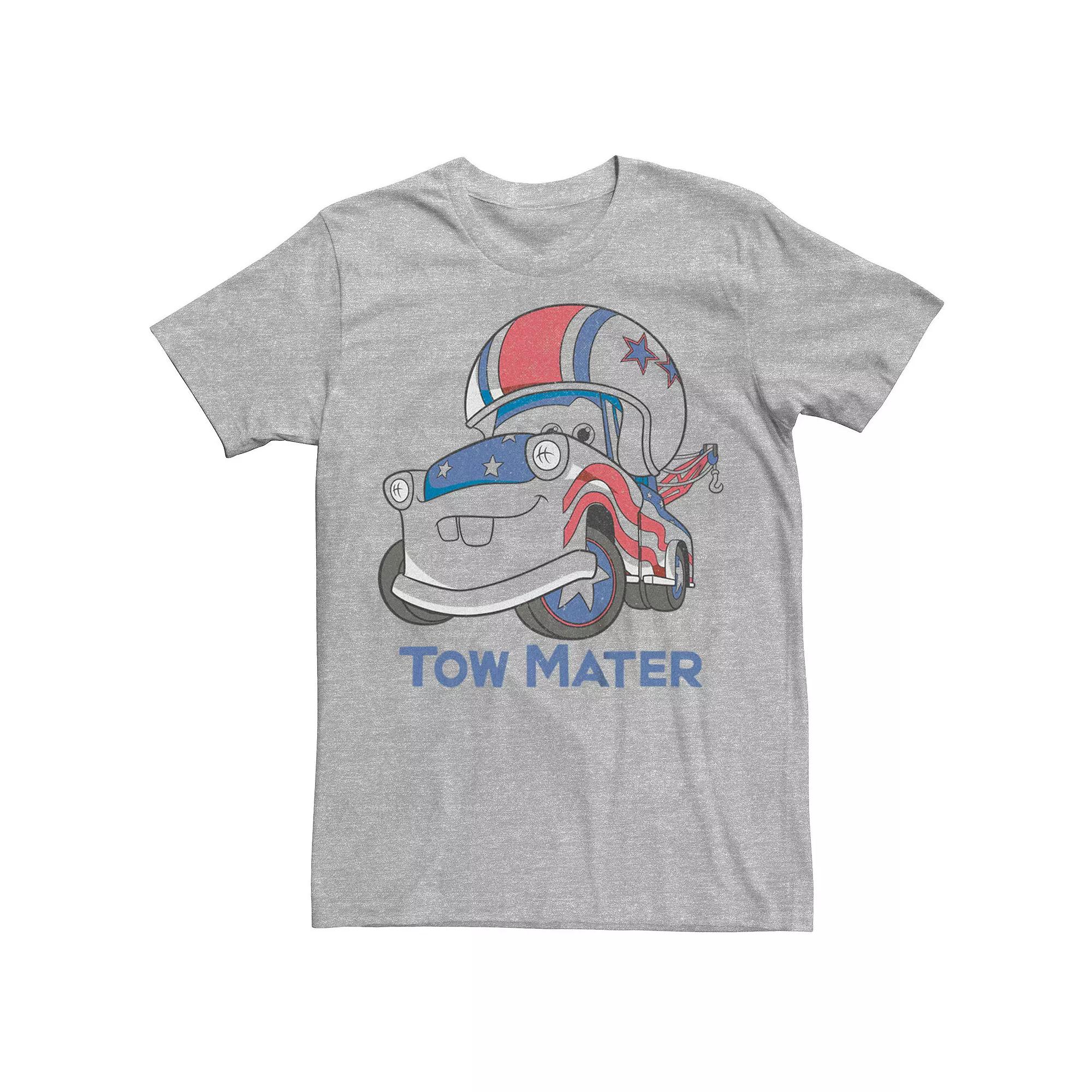Disney / Pixar's Cars Tow Mater USA Flag Paint Job Men's Graphic Tee,  Product Image