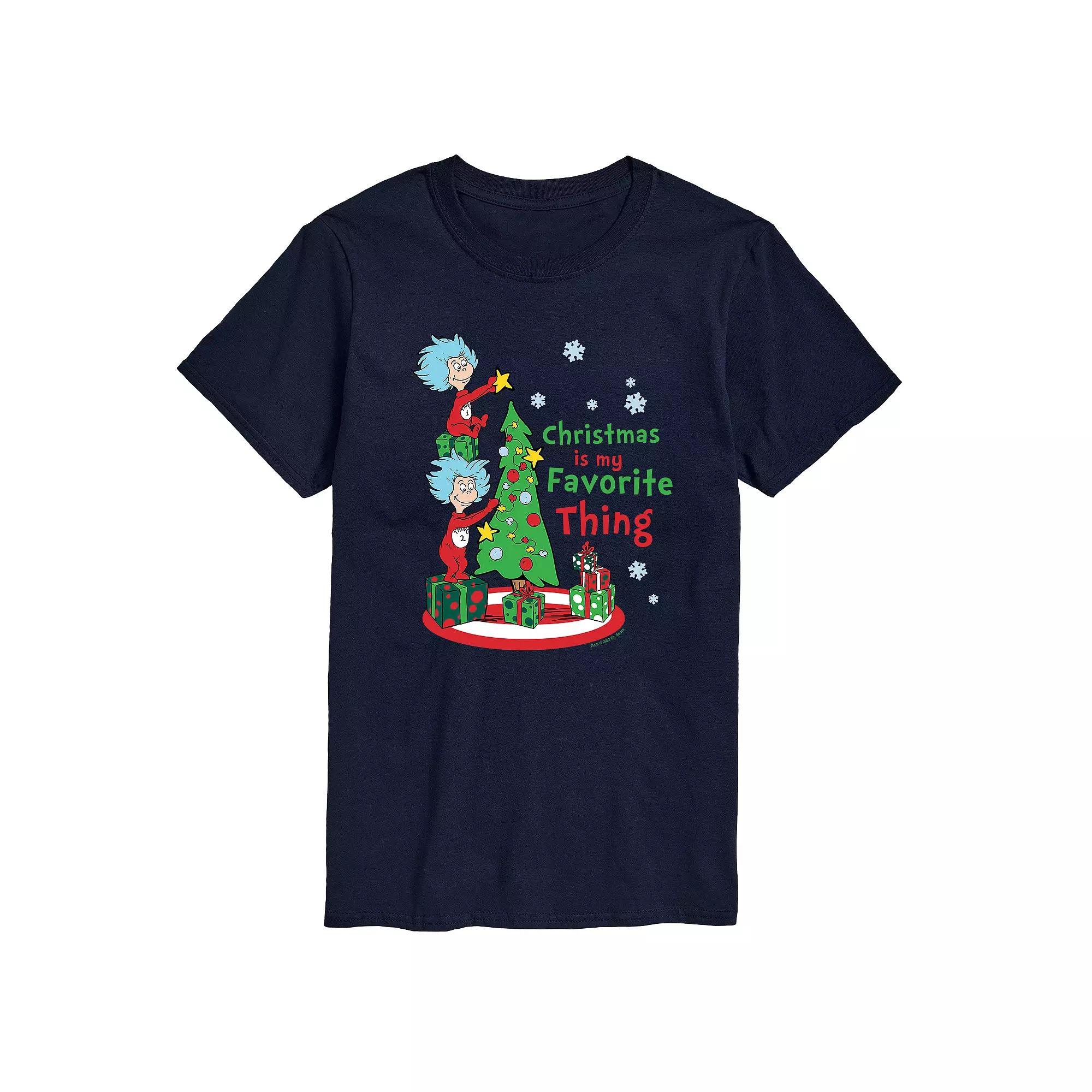 Men's Dr. Seuss Christmas is my Favorite Thing Tee,  Product Image
