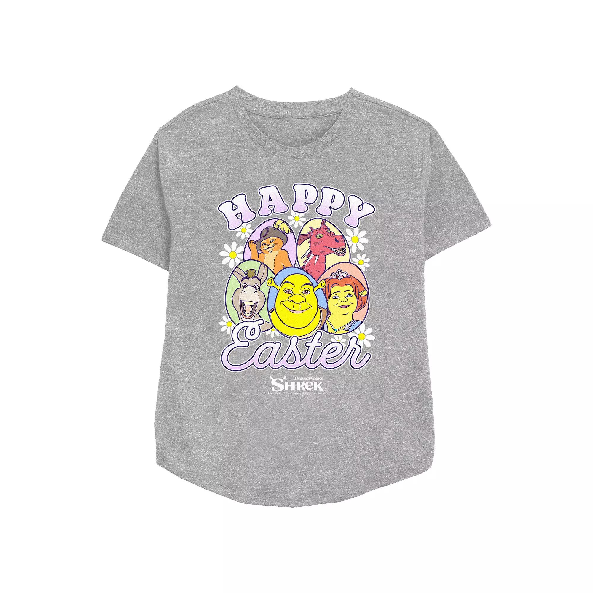 Women's Shrek Happy Easter Relaxed Fit Graphic Tee,  Product Image