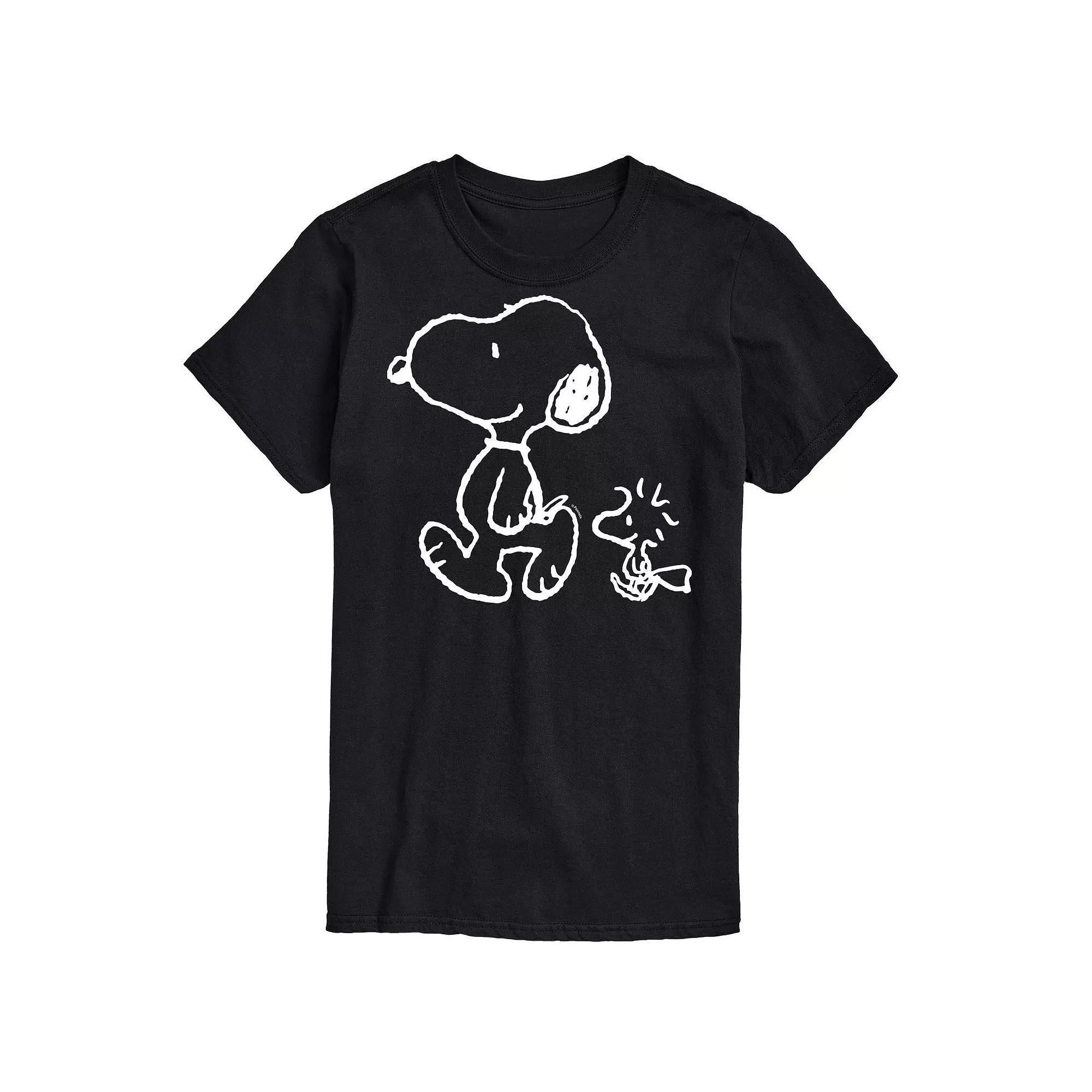 Big & Tall Peanuts Snoopy Woodstock Walk Graphic Tee, Men's,  Product Image