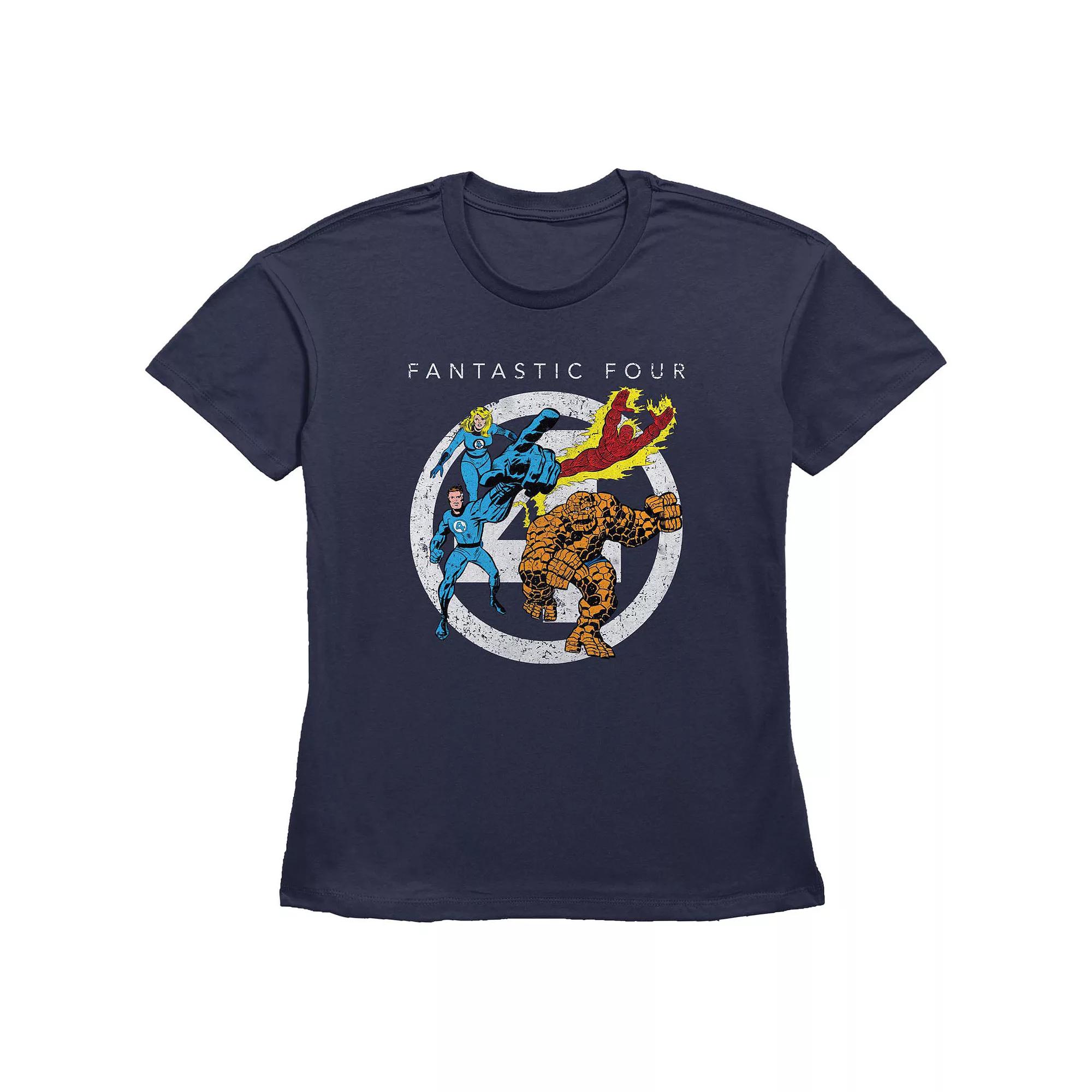 Women's Marvel Fantastic Four Classic Poster Graphic Tee,  Product Image
