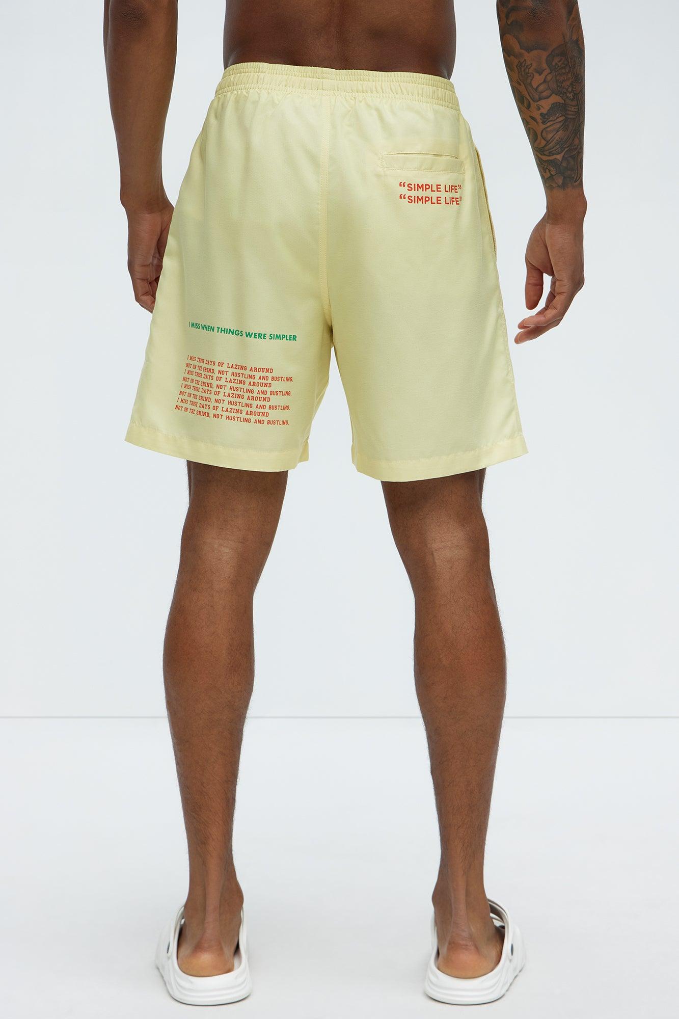 Stop And Smell The Flowers Swim Mid Trunk - Yellow Product Image