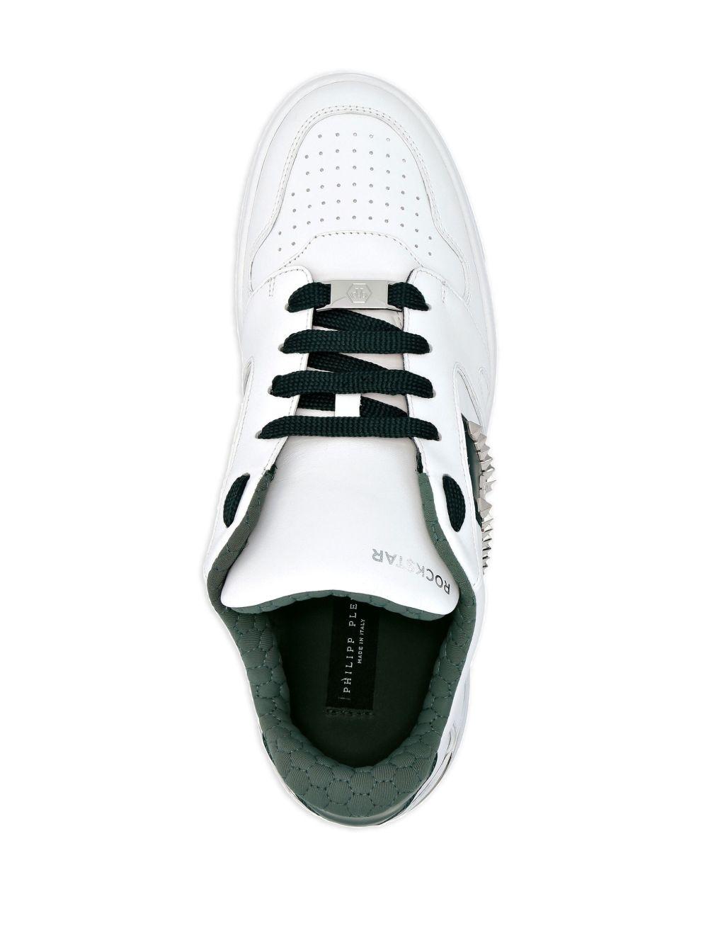 stud-embellished leather sneakers Product Image