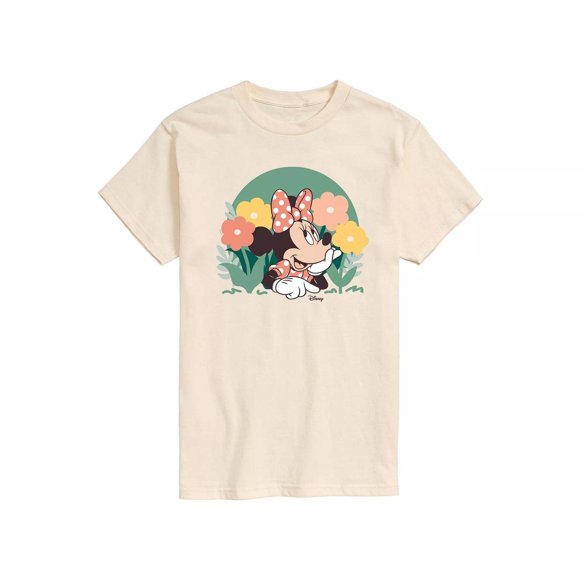 Disney's Minnie Mouse Men's Flowers Graphic Tee,  Product Image