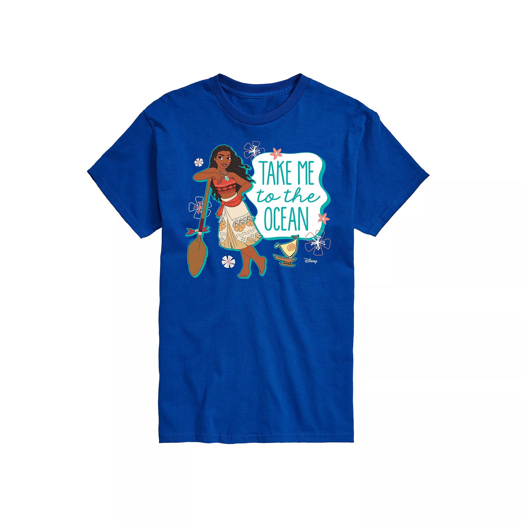 Disney Princess Big & Tall Take Me To The Ocean Graphic Tee, Men's,  Product Image