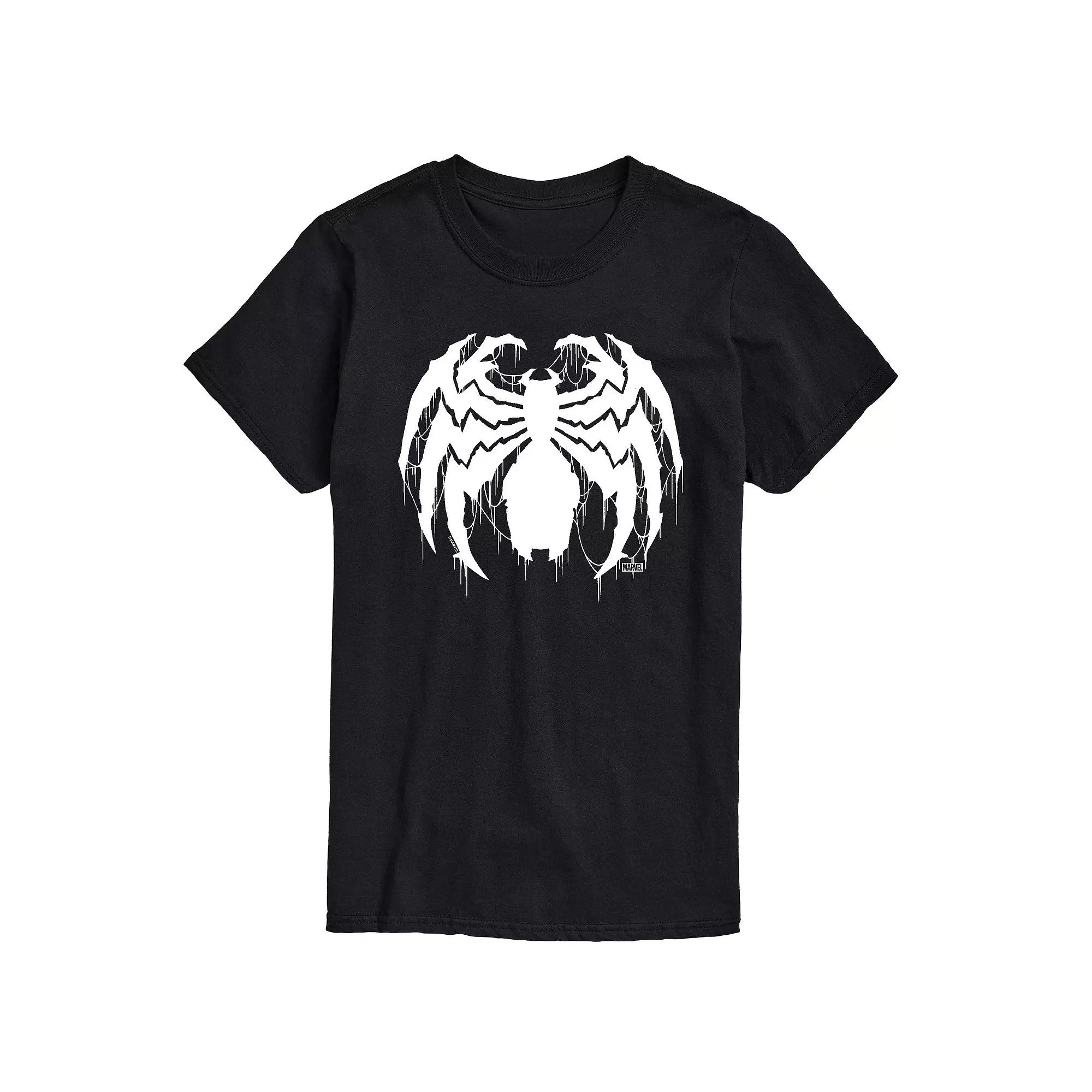 Big & Tall Marvel Venom Spider Logo Graphic Tee, Men's,  Product Image