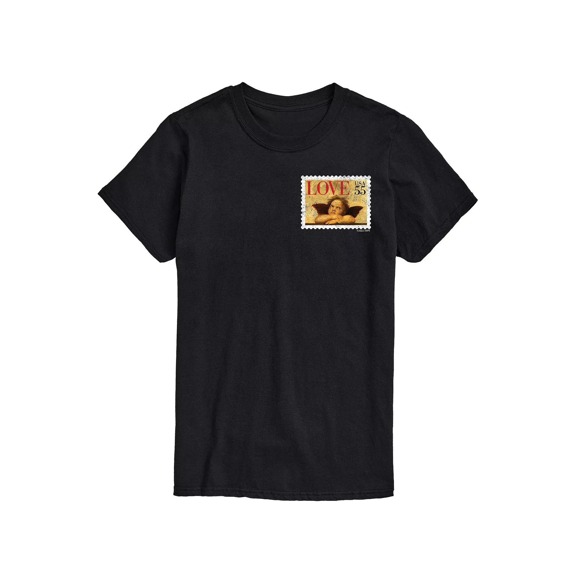 Big & Tall USPS Cherub Stamp Tee, Men's,  Product Image