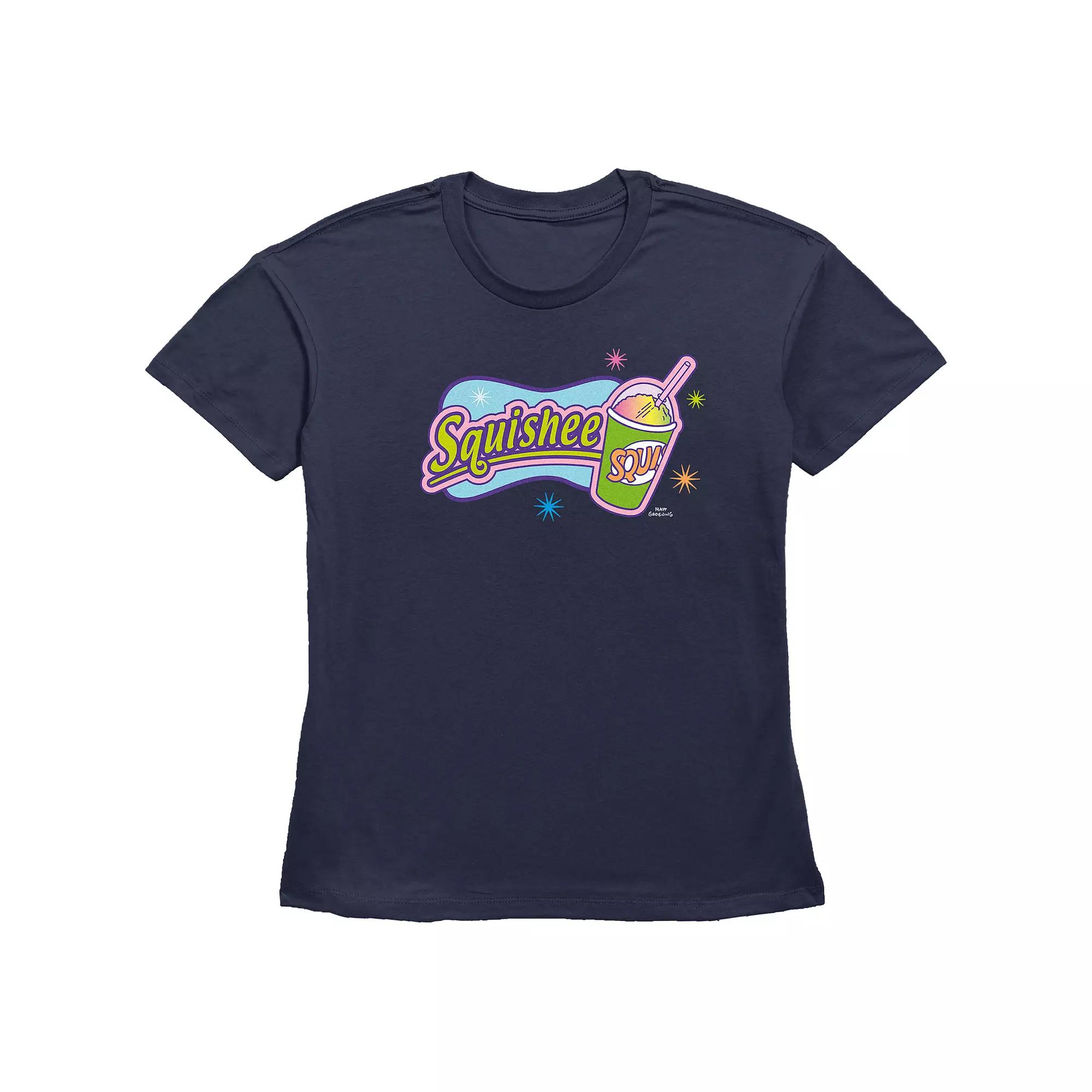 Women's The Simpsons Squishee Logo Basic Fit Graphic Tee, Girl's,  Product Image