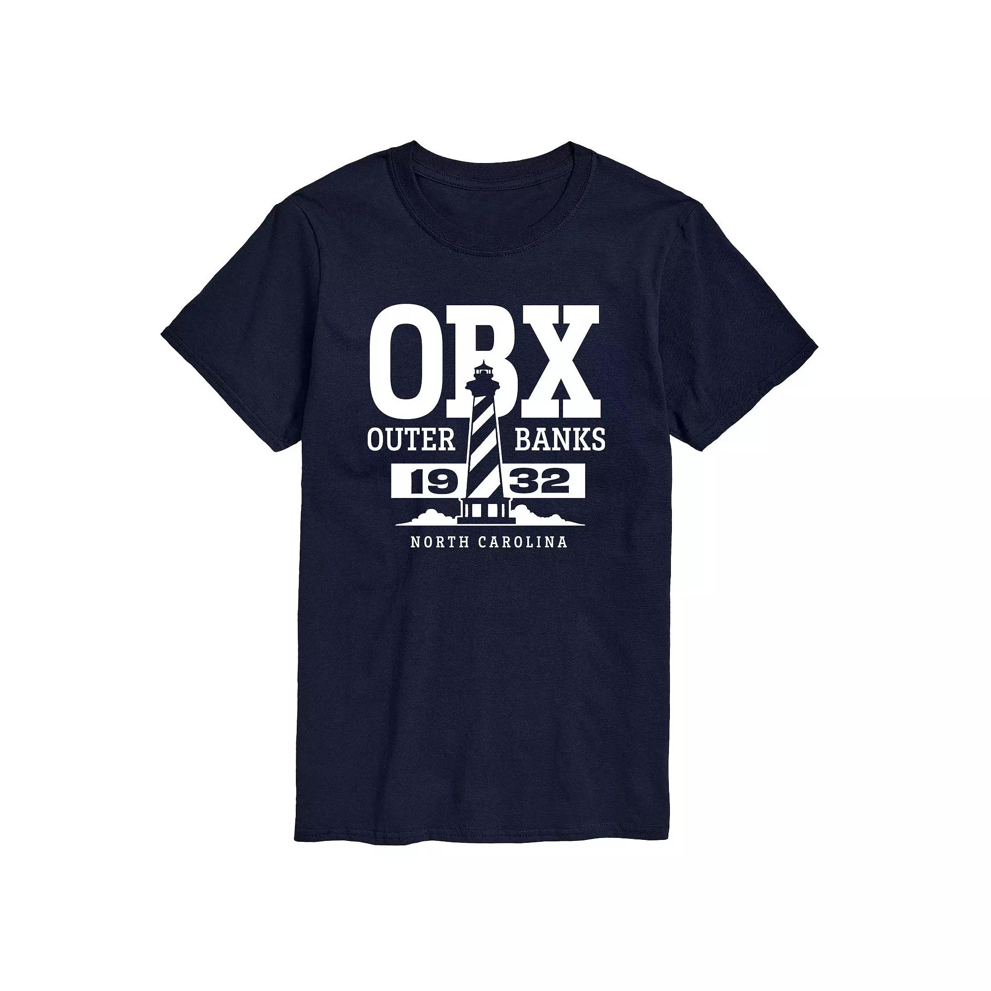 Big & Tall OBX Lighthouse Graphic Tee, Men's,  Product Image
