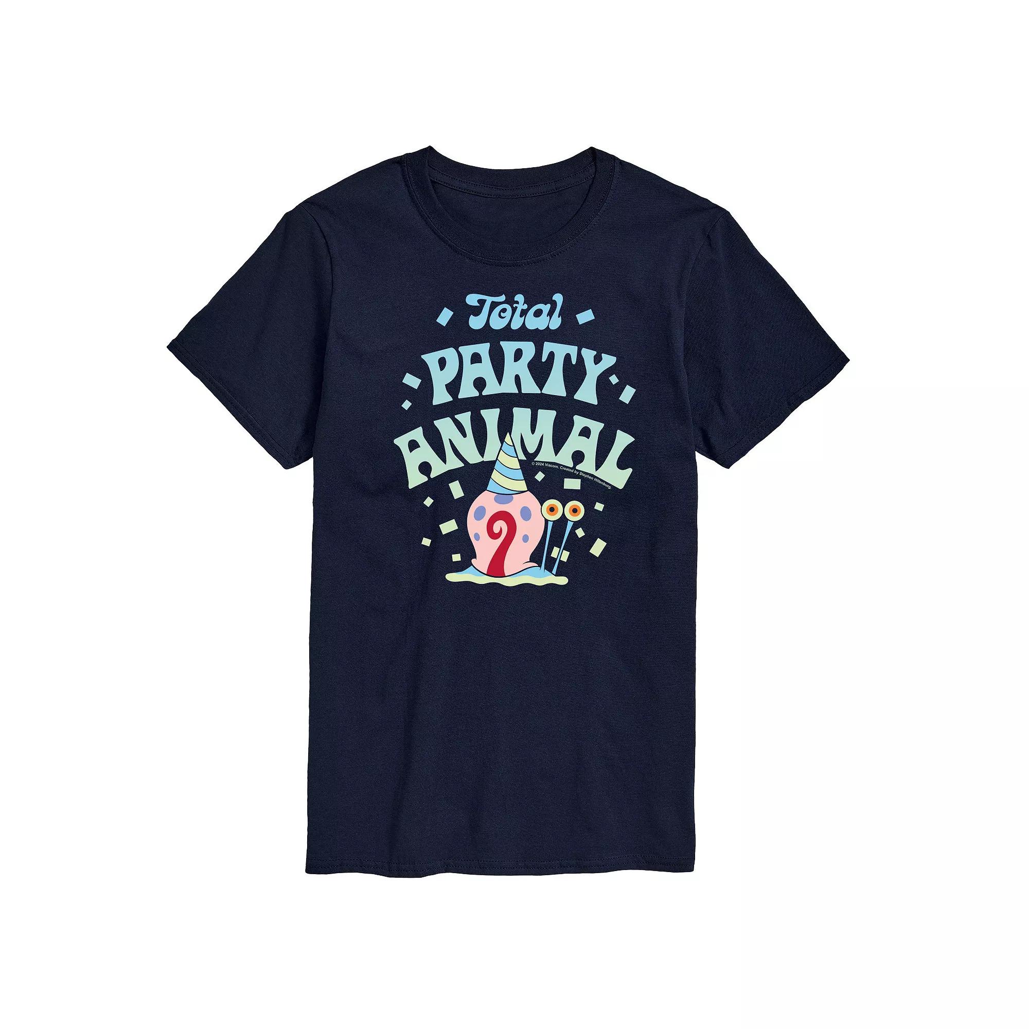 Men's SpongeBob SquarePants Gary Party Animal Graphic Tee,  Product Image