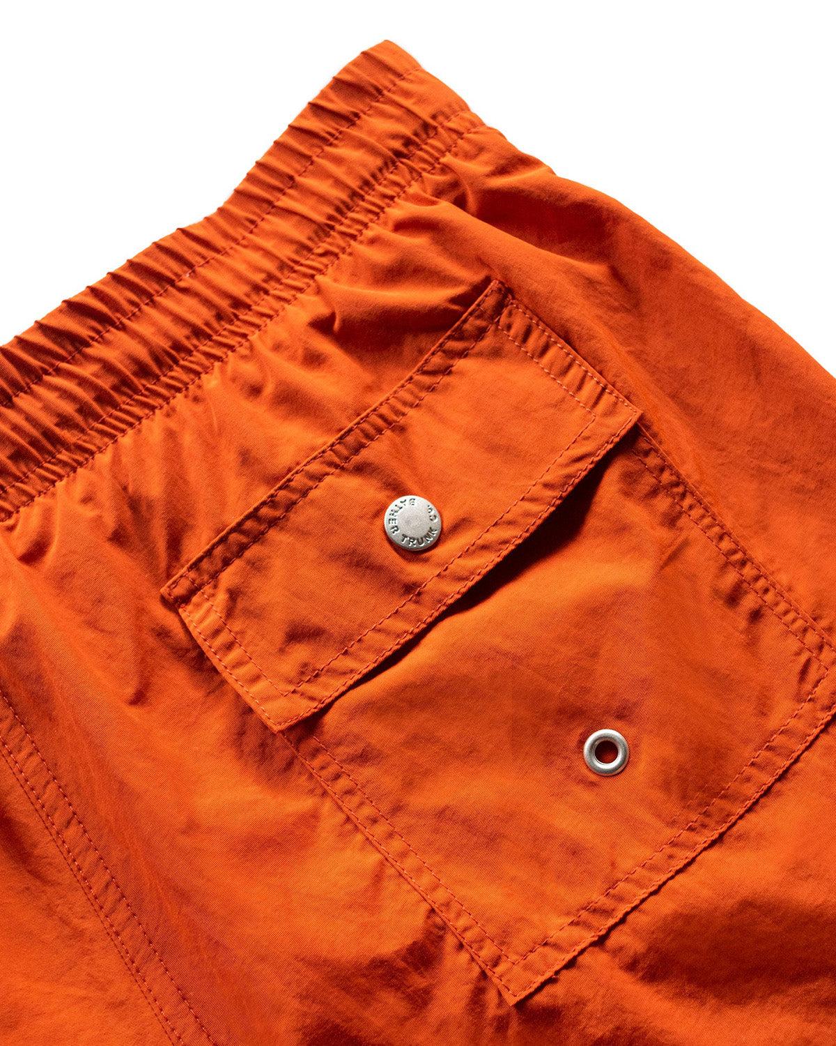 Solid Orange Swim Trunk Product Image