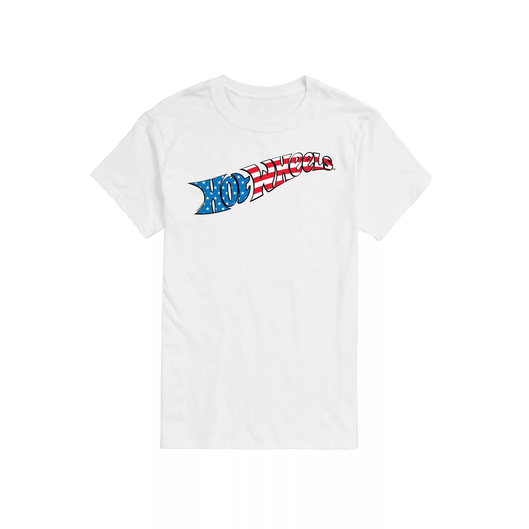 Big & Tall Hot Wheels Flag Graphic Tee, Men's,  Product Image