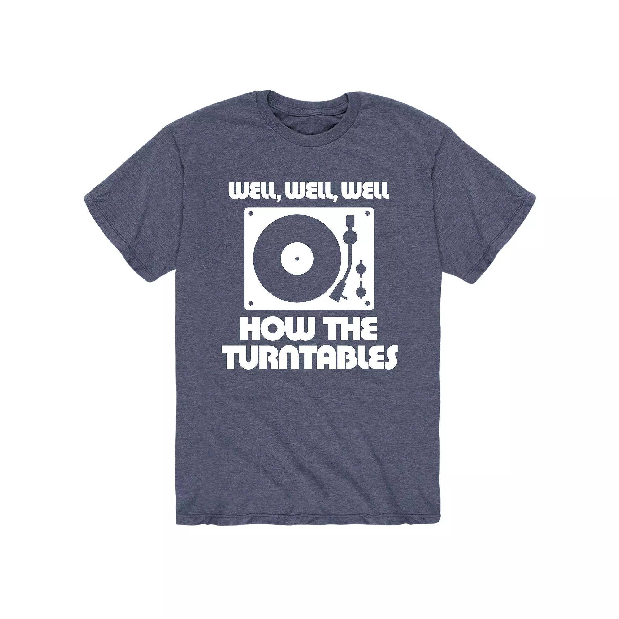 Men's Well Well Turntables Tee,  Product Image