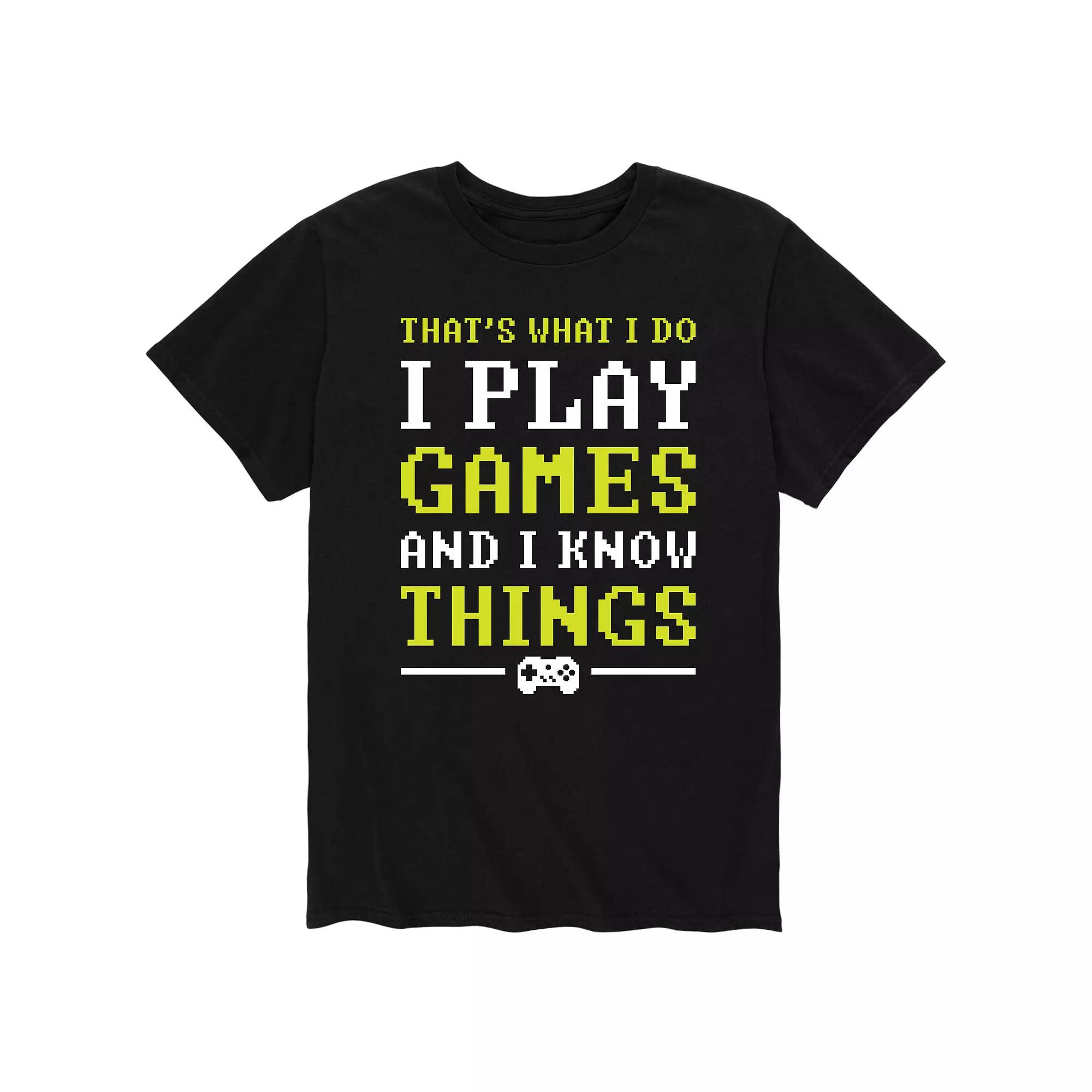 Big & Tall I Know Things Tee, Men's,  Product Image