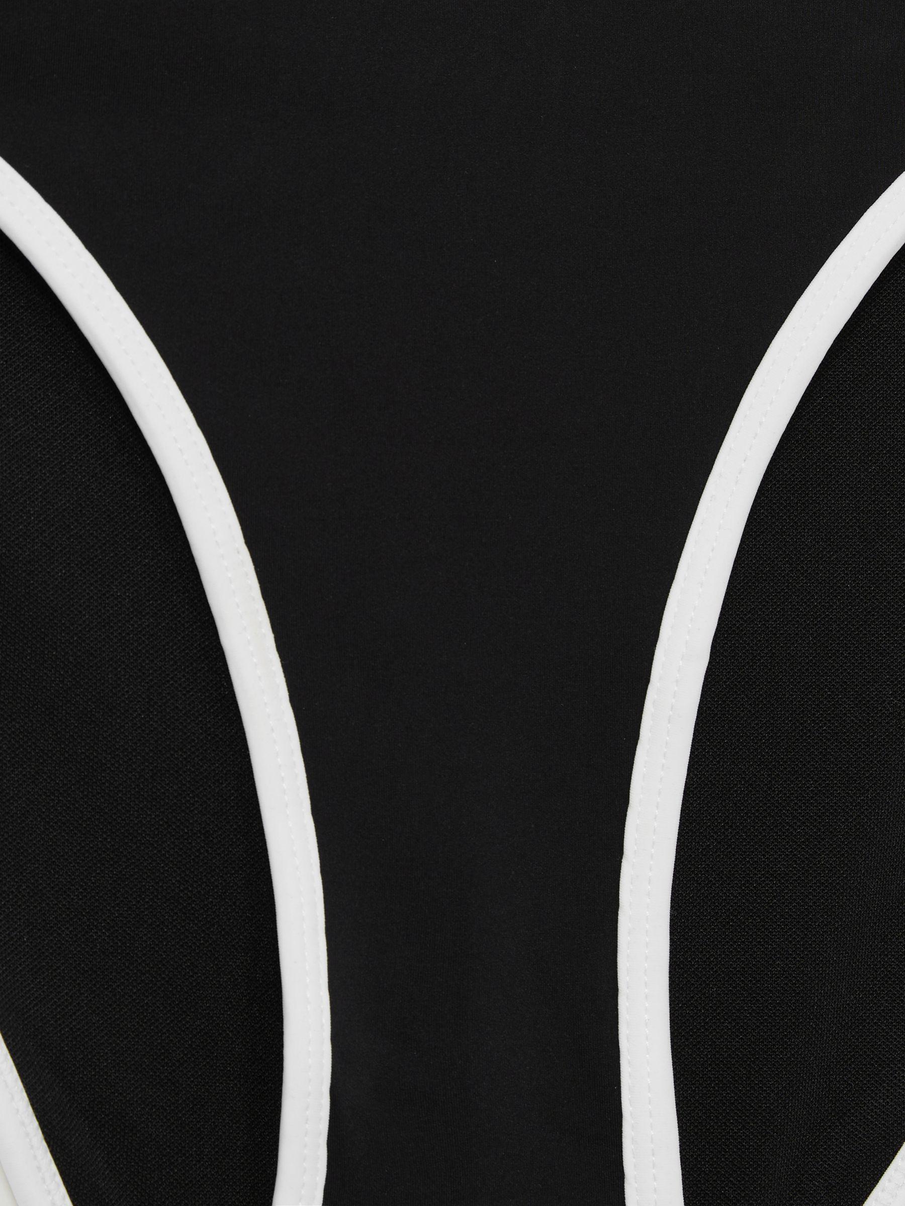 Good American Contrast-Trim Bikini Bottoms in Black Product Image