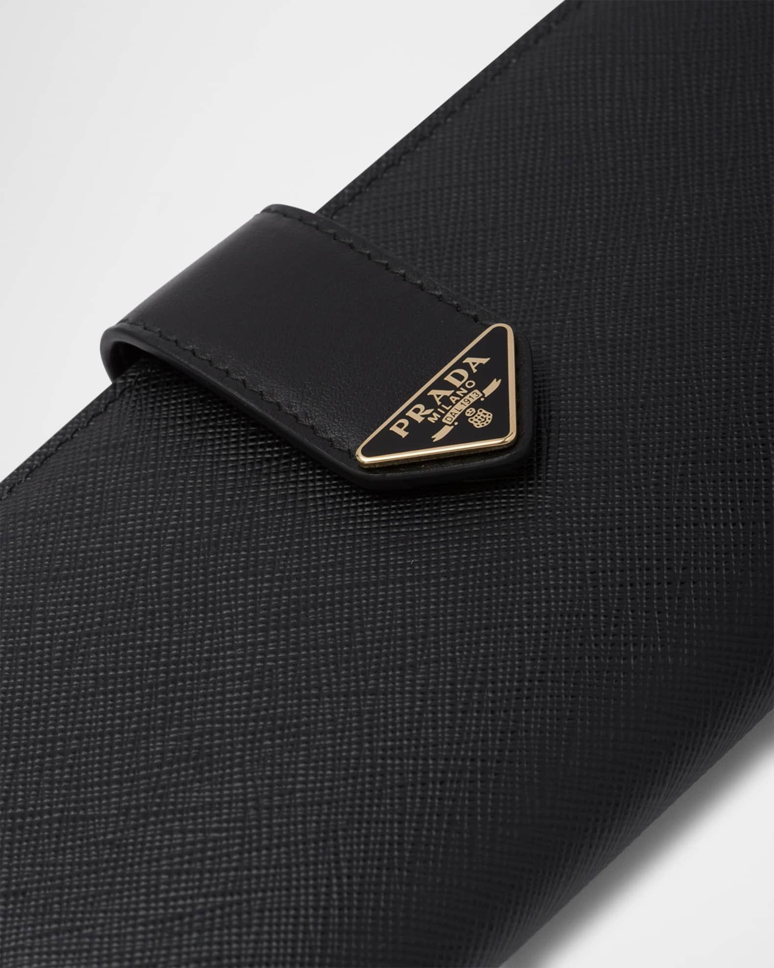 Large Saffiano and Smooth Leather Wallet Product Image