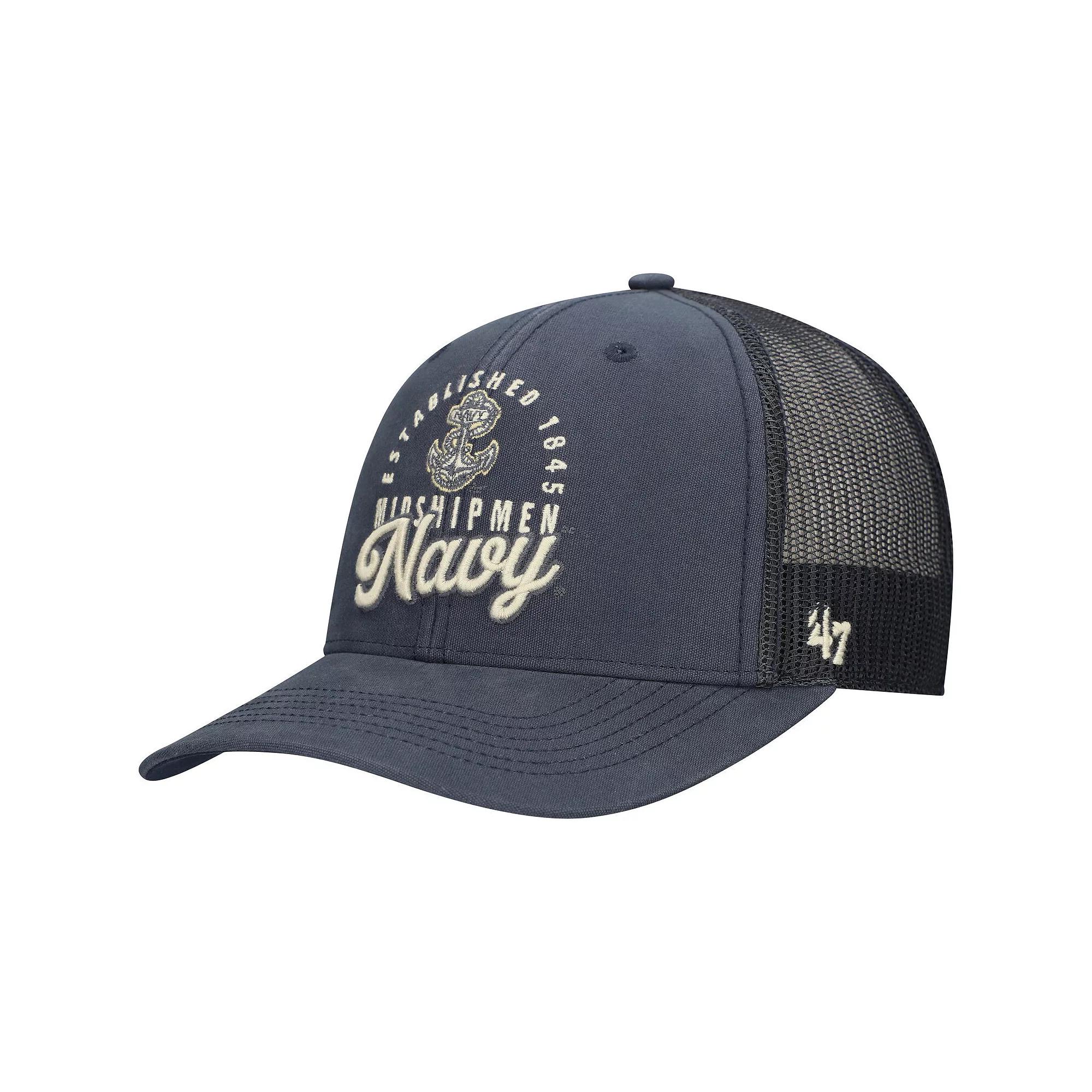 Men's '47 Navy Navy Midshipmen Pitstop Trucker Adjustable Hat, Blue Product Image