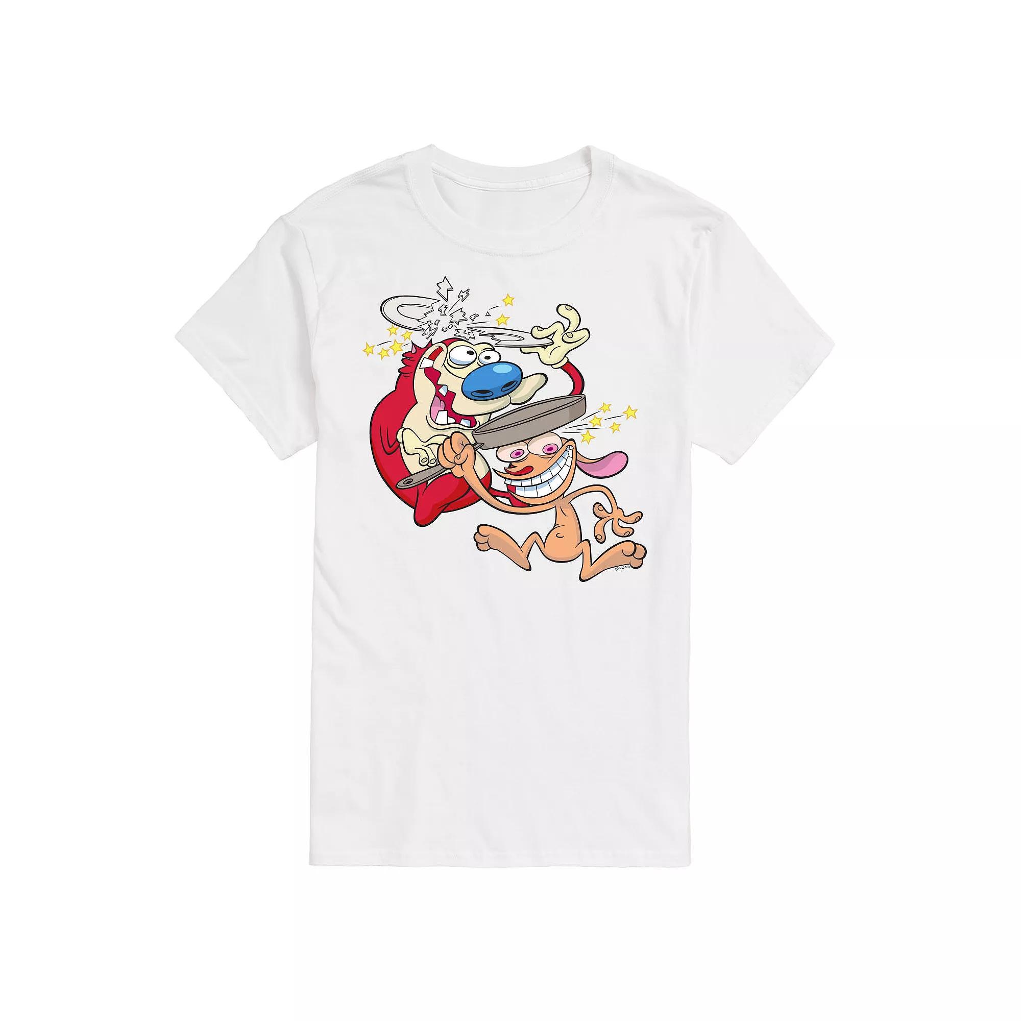 Big & Tall Ren & Stimpy Head Smash Graphic Tee, Men's,  Product Image