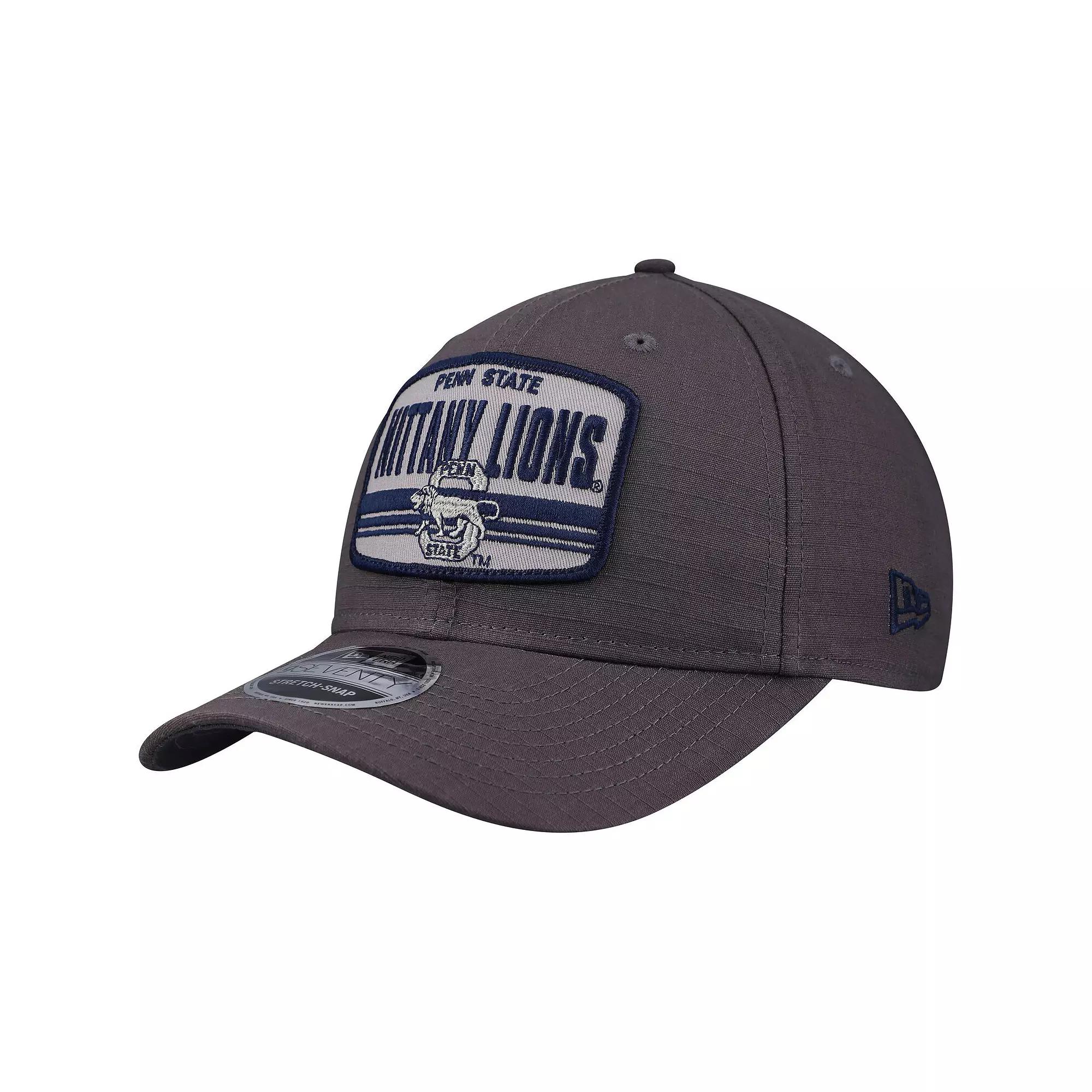 Men's New Era Charcoal Penn State Nittany Lions Team Elevated 9SEVENTY Stretch-Snap Adjustable Hat Product Image