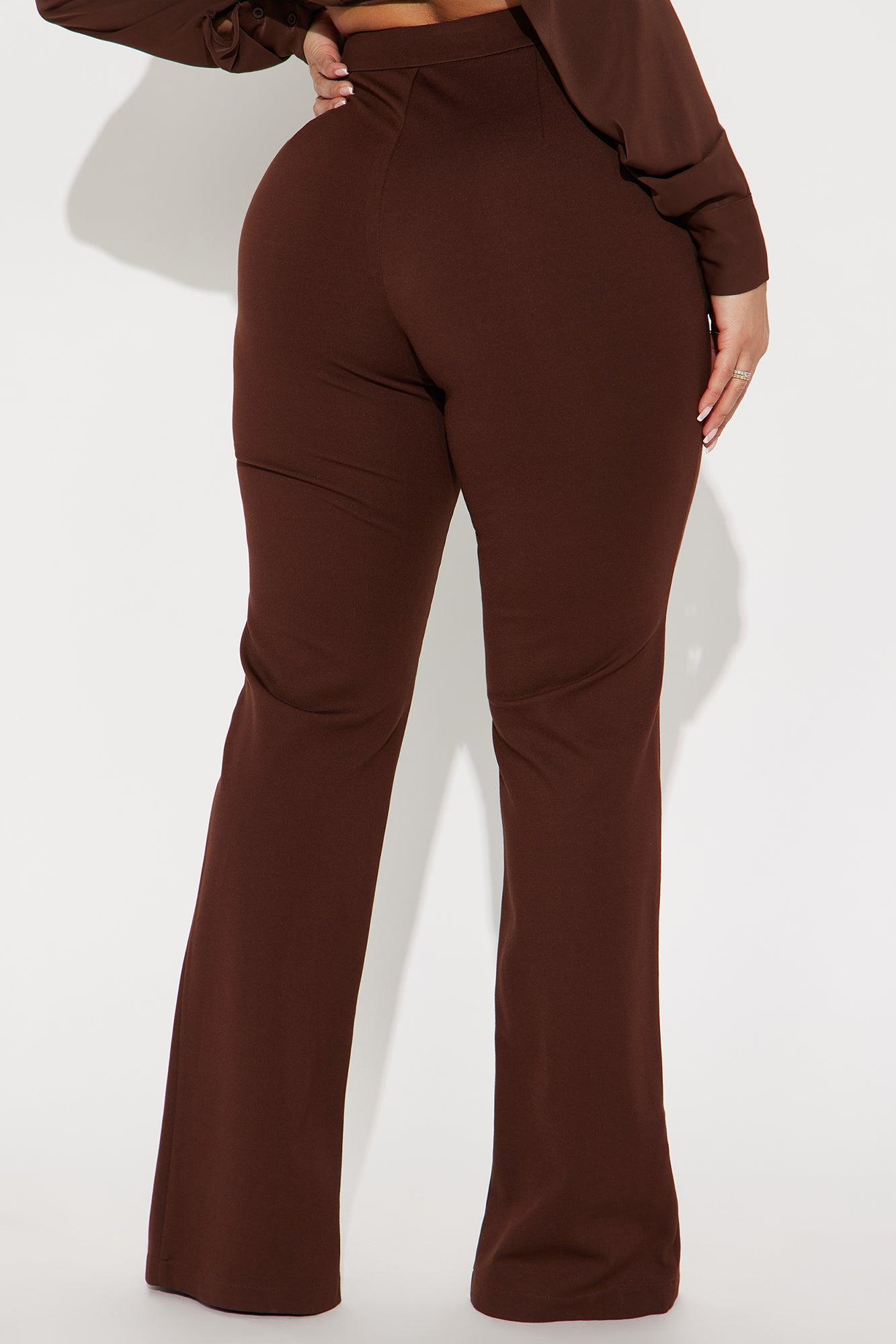 Ellery Split Hem Trouser - Brown Product Image