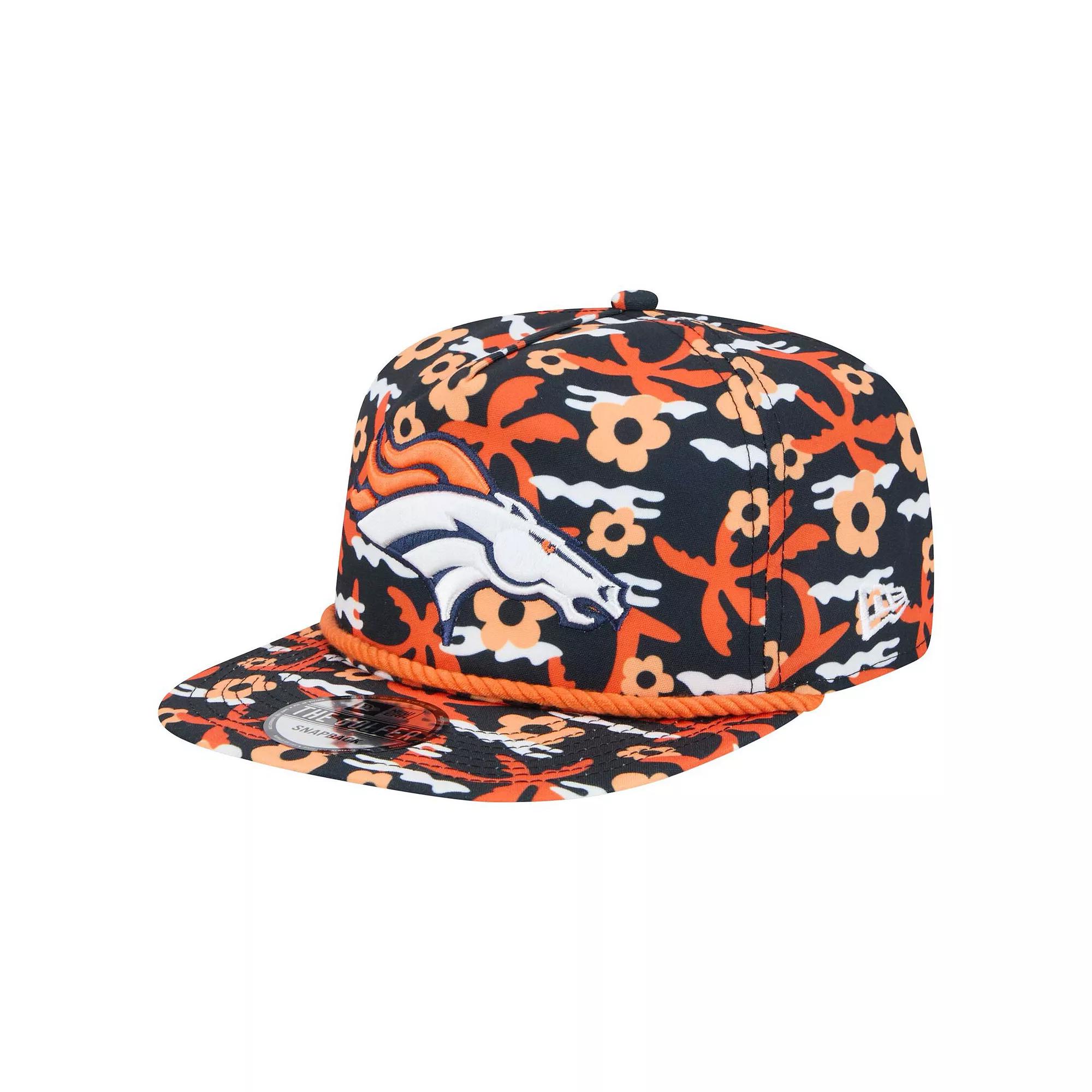 Men's New Era Navy Denver Broncos Wakey Wakey Golfer Snapback Hat, Blue Product Image