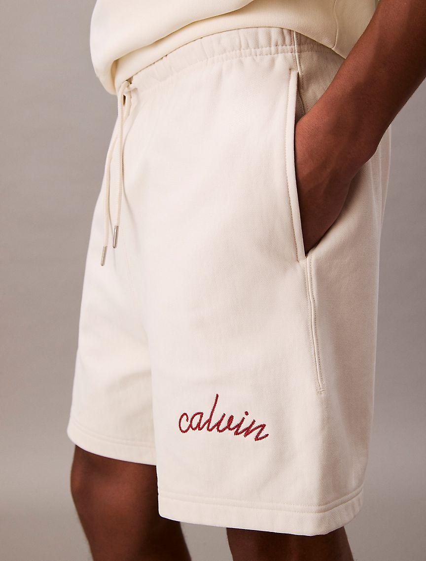 Embroidered Logo French Terry Shorts Product Image