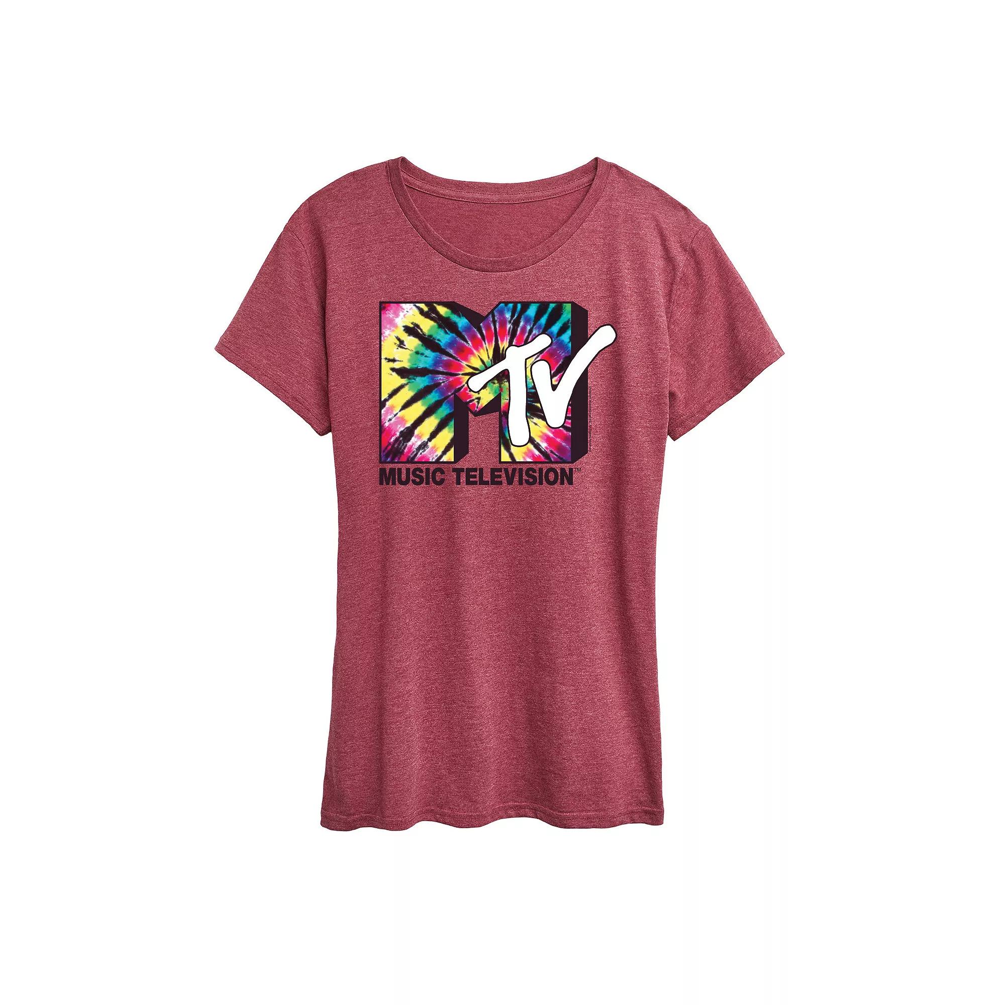 Women's MTV Tie Dye Logo Graphic Tee, Girl's,  Product Image