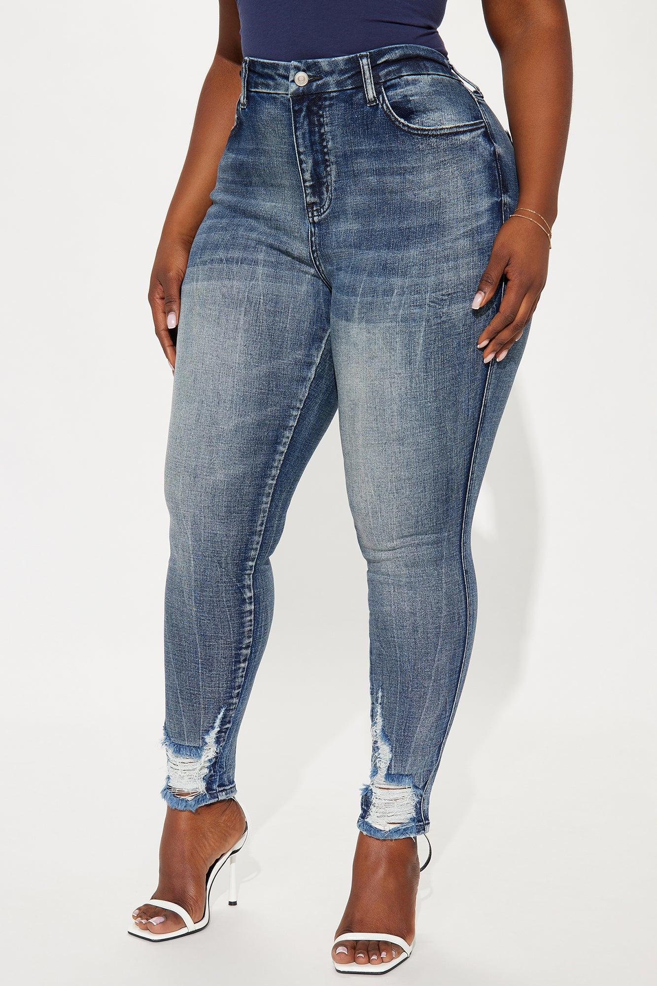 Long Story Short Sculpting Stretch Skinny Jeans - Medium Wash Product Image