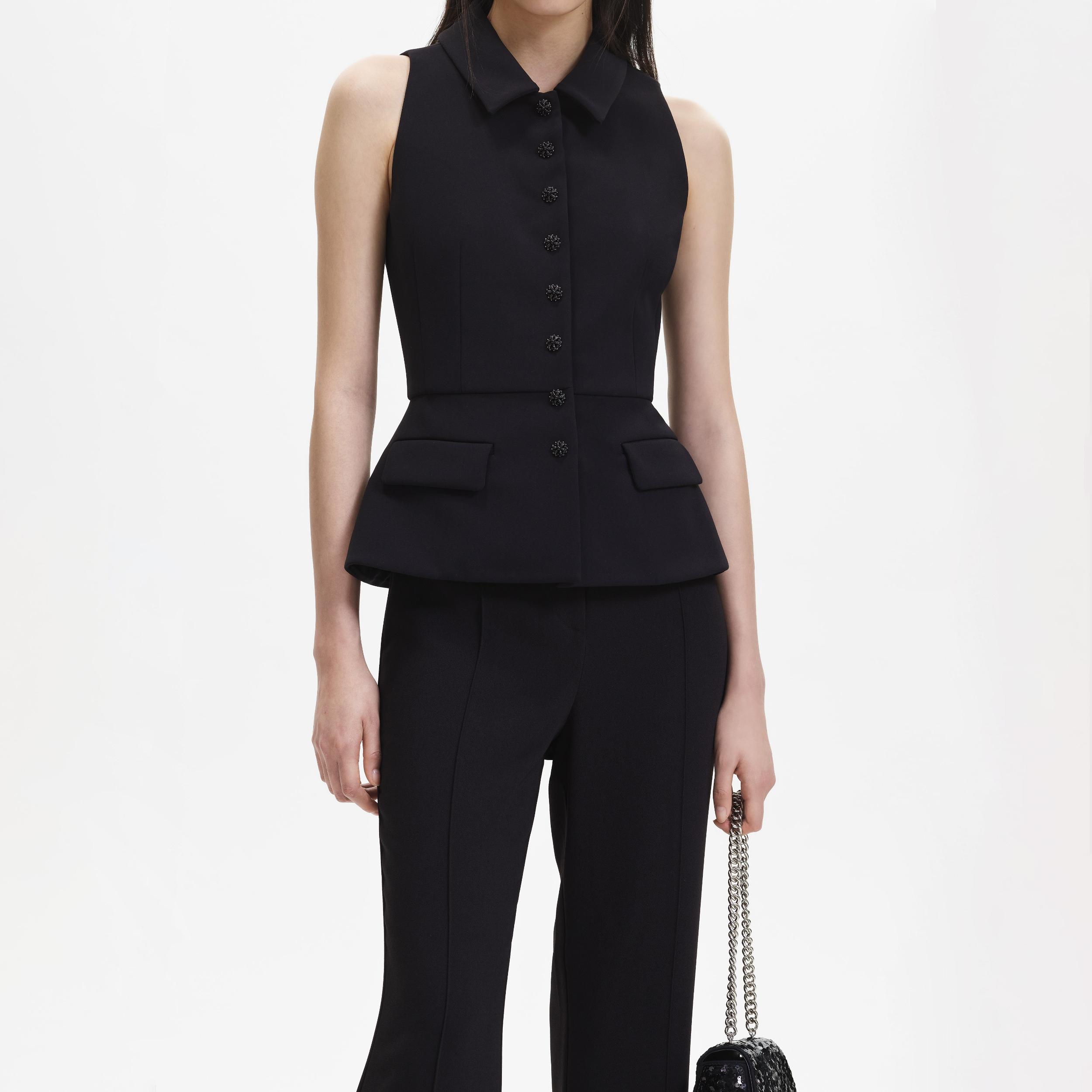 Black Tailored Jumpsuit Product Image