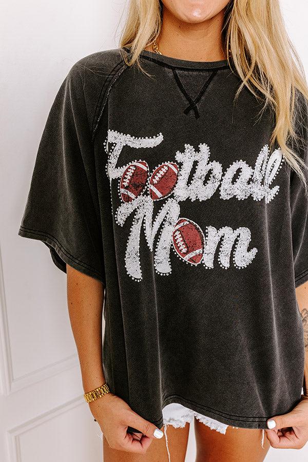 Football Mom Embellished Top Product Image
