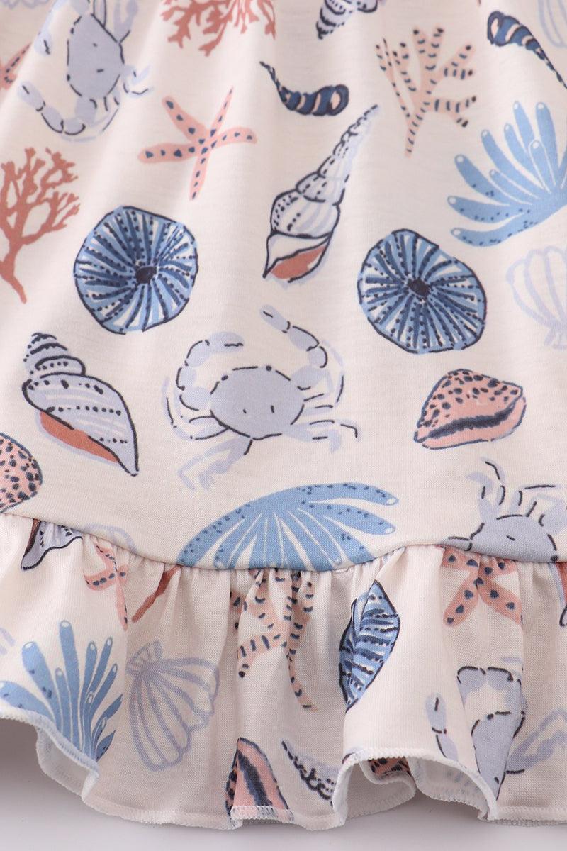 Bow applique print mom&me dress Product Image