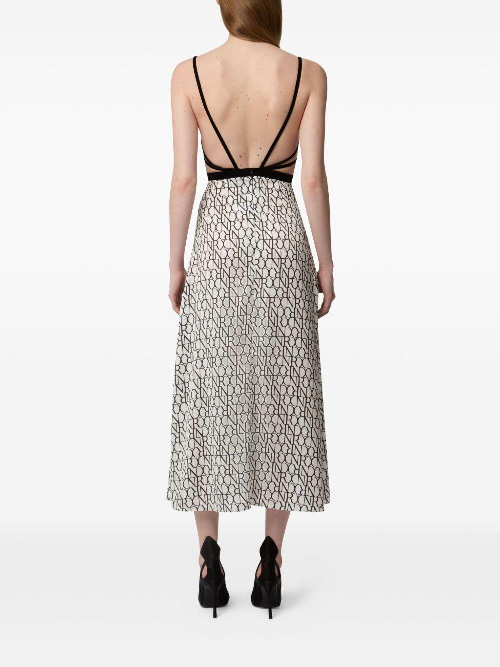 lace-insert midi dress Product Image