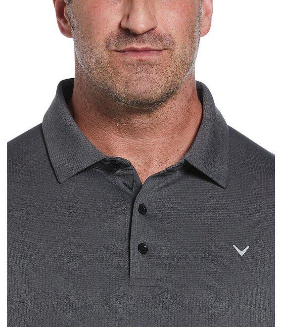 Callaway Big & Tall Classic Chevron Jacquard Printed Short Sleeve Polo Shirt Product Image