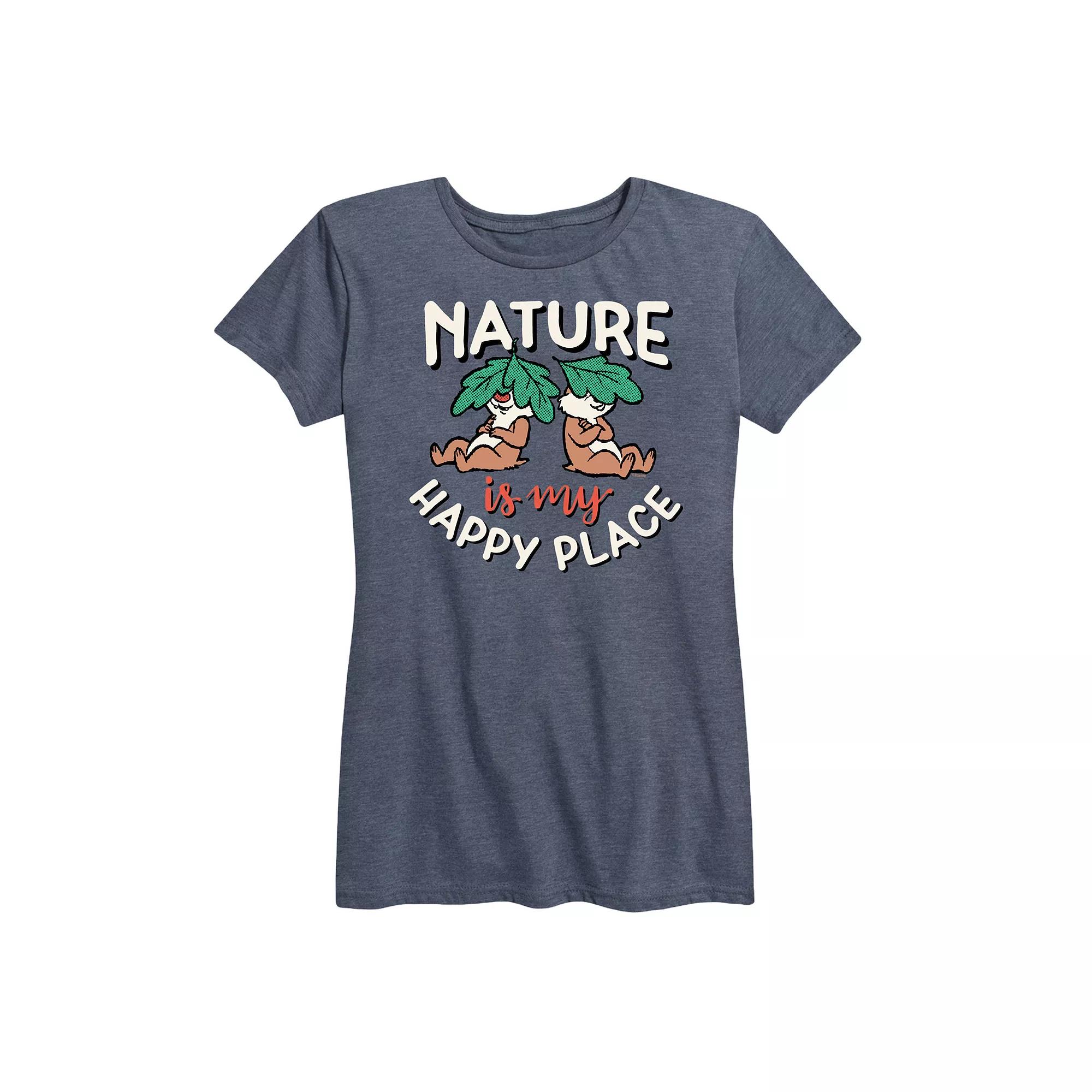 Disney's Chip 'n Dale Women's Nature My Happy Place Graphic Tee,  Product Image