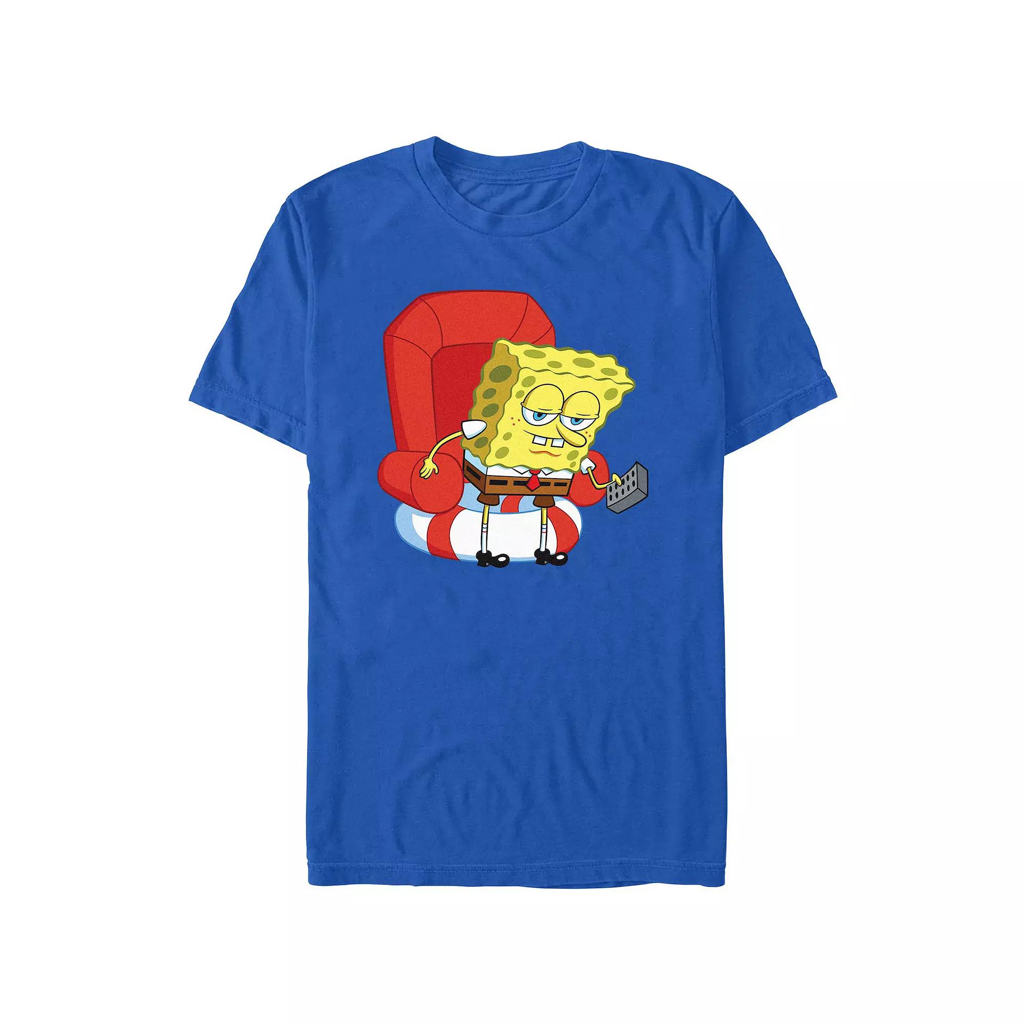 Men's SpongeBob SquarePants Chill Time Graphic Tee, Size: Small, Royal Product Image